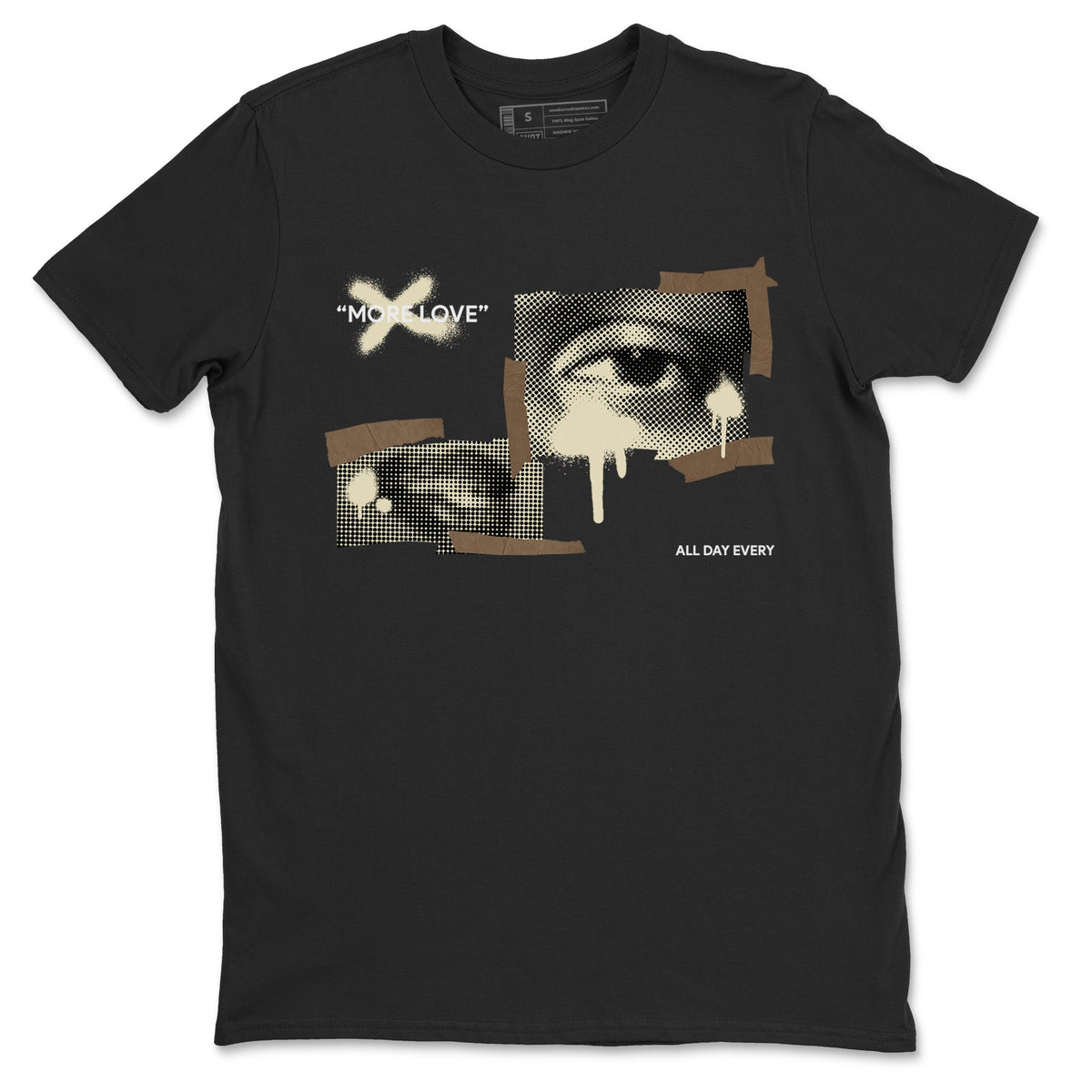 1s Low OG Mocha shirts to match jordans More Love sneaker match tees Air Jordan 1 Mocha match shoes to clothes Drip Gear Zone unisex cotton Black 2 shirts