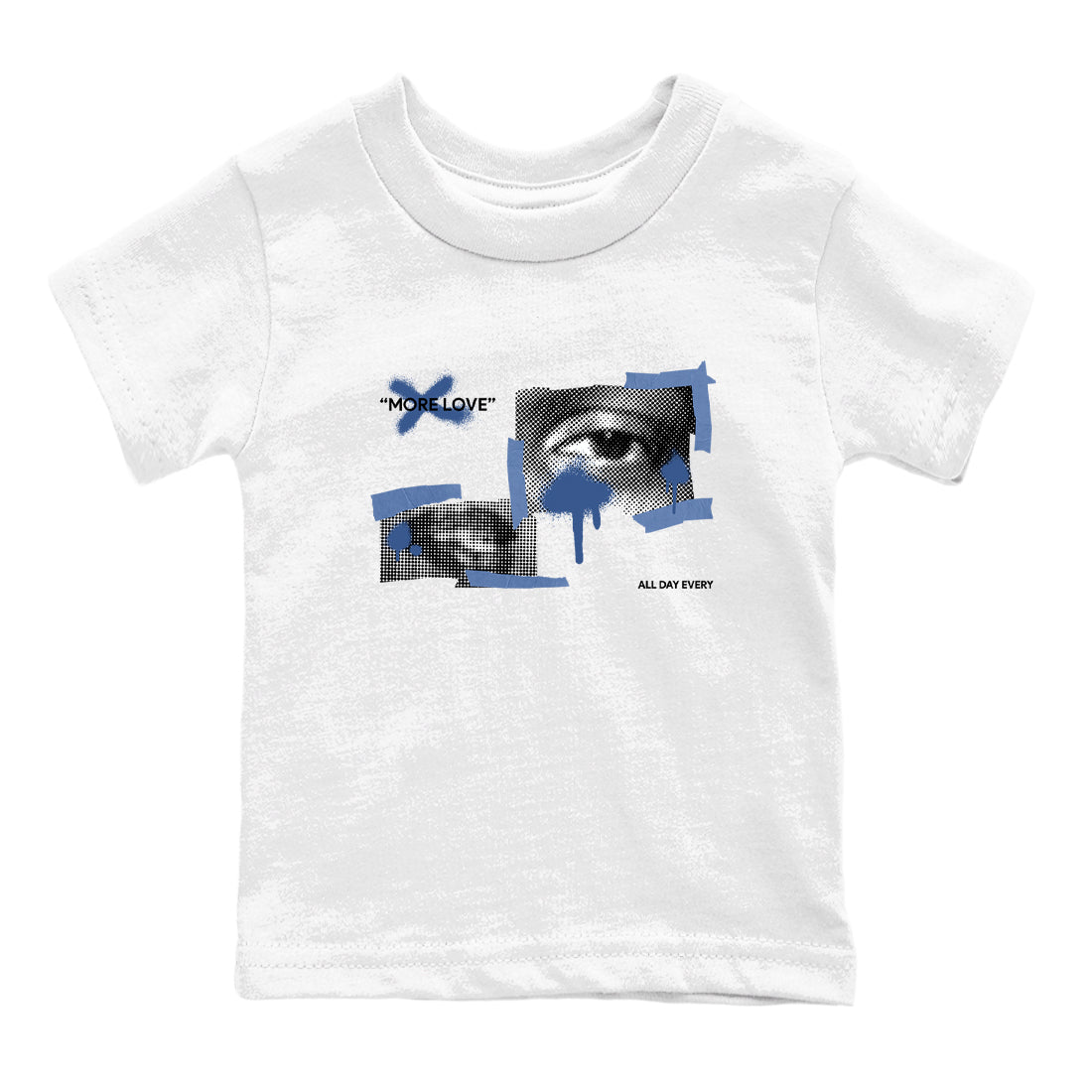 11s Diffused Blue Shirts To Match Jordans More Love sneaker match tees Air Jordan 11 Diffused Blue Tee Drip Gear Zone Youth Baby White 2 crew neck shirts