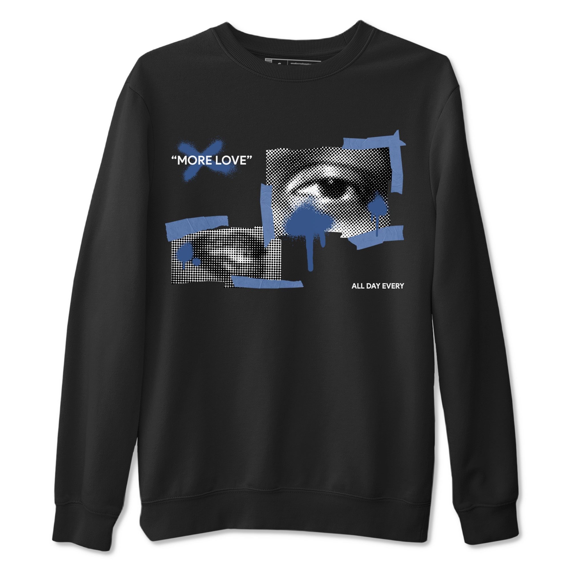 11s Diffused Blue Shirts To Match Jordans More Love sneaker match tees Air Jordan 11 Diffused Blue Tee Drip Gear Zone unisex cotton Black 2 crew neck shirts