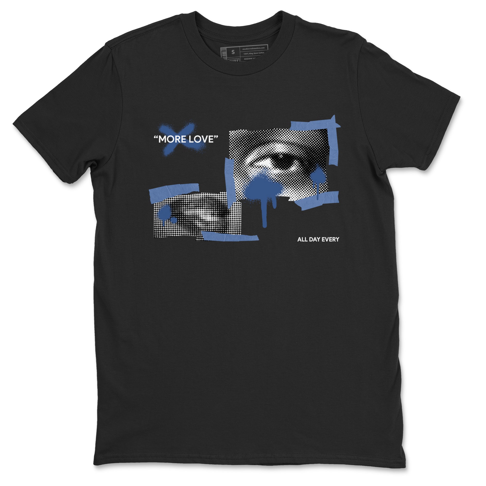 11s Diffused Blue Shirts To Match Jordans More Love sneaker match tees Air Jordan 11 Diffused Blue Tee Drip Gear Zone unisex cotton Black 2 crew neck shirts