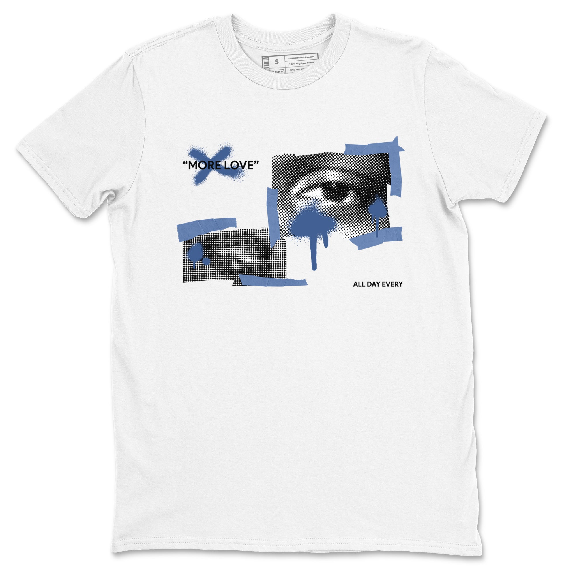 11s Diffused Blue Shirts To Match Jordans More Love sneaker match tees Air Jordan 11 Diffused Blue Tee Drip Gear Zone unisex cotton White 2 crew neck shirts