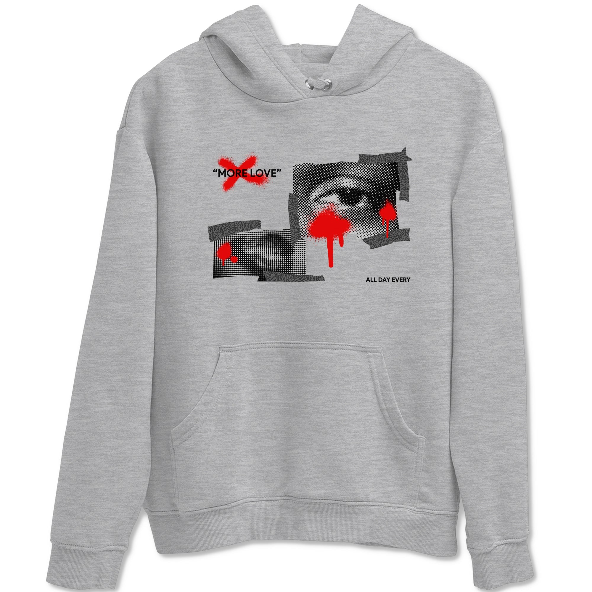 3s Black Cement shirts to match jordans More Love sneaker match tees Air Jordan 3 Black Cement match shoes to clothes Drip Gear Zone unisex cotton Heather Grey 2 shirts