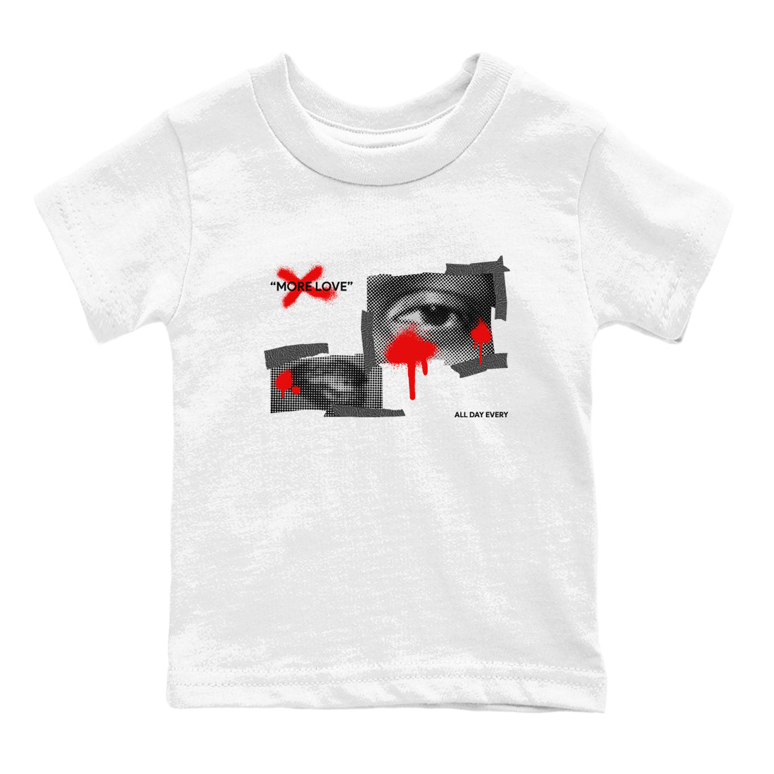 3s Black Cement shirts to match jordans More Love sneaker match tees Air Jordan 3 Black Cement match shoes to clothes Drip Gear Zone Youth Baby White 2 tee