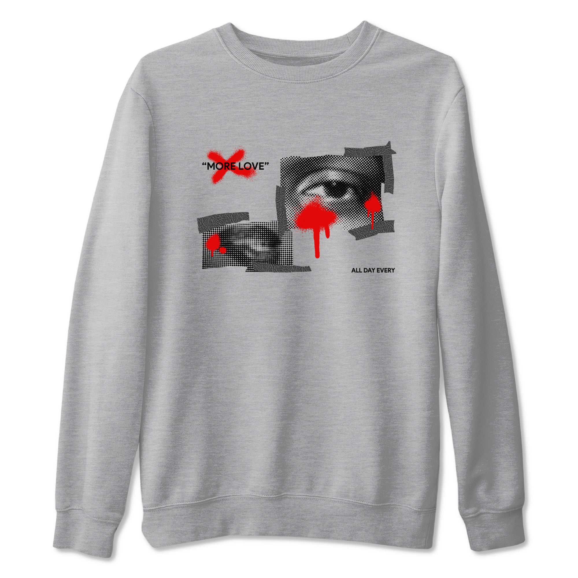 3s Black Cement shirts to match jordans More Love sneaker match tees Air Jordan 3 Black Cement match shoes to clothes Drip Gear Zone unisex cotton Heather Grey 2 shirts