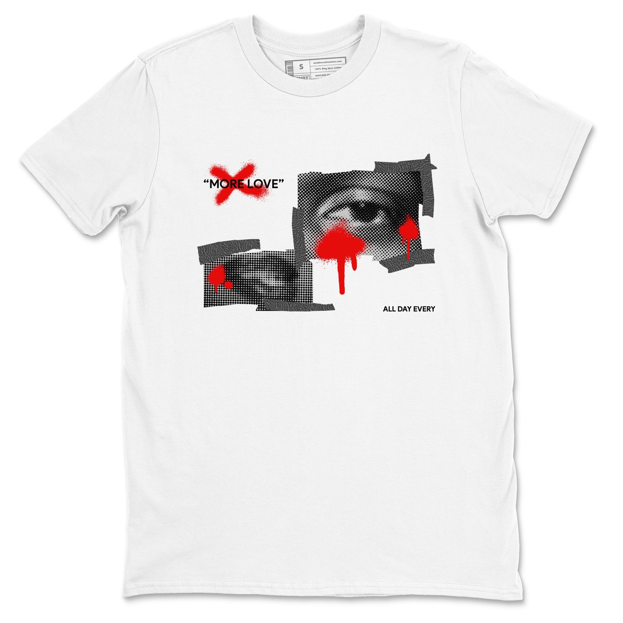 3s Black Cement shirts to match jordans More Love sneaker match tees Air Jordan 3 Black Cement match shoes to clothes Drip Gear Zone unisex cotton White 2 shirts