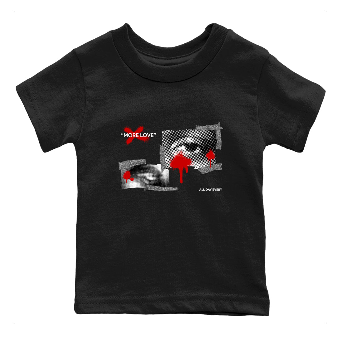 3s Cement Grey shirts to match jordans More Love sneaker match tees Air Jordan 3 Cement Grey Drip Gear Zone Youth Baby Black 2 crew neck shirts