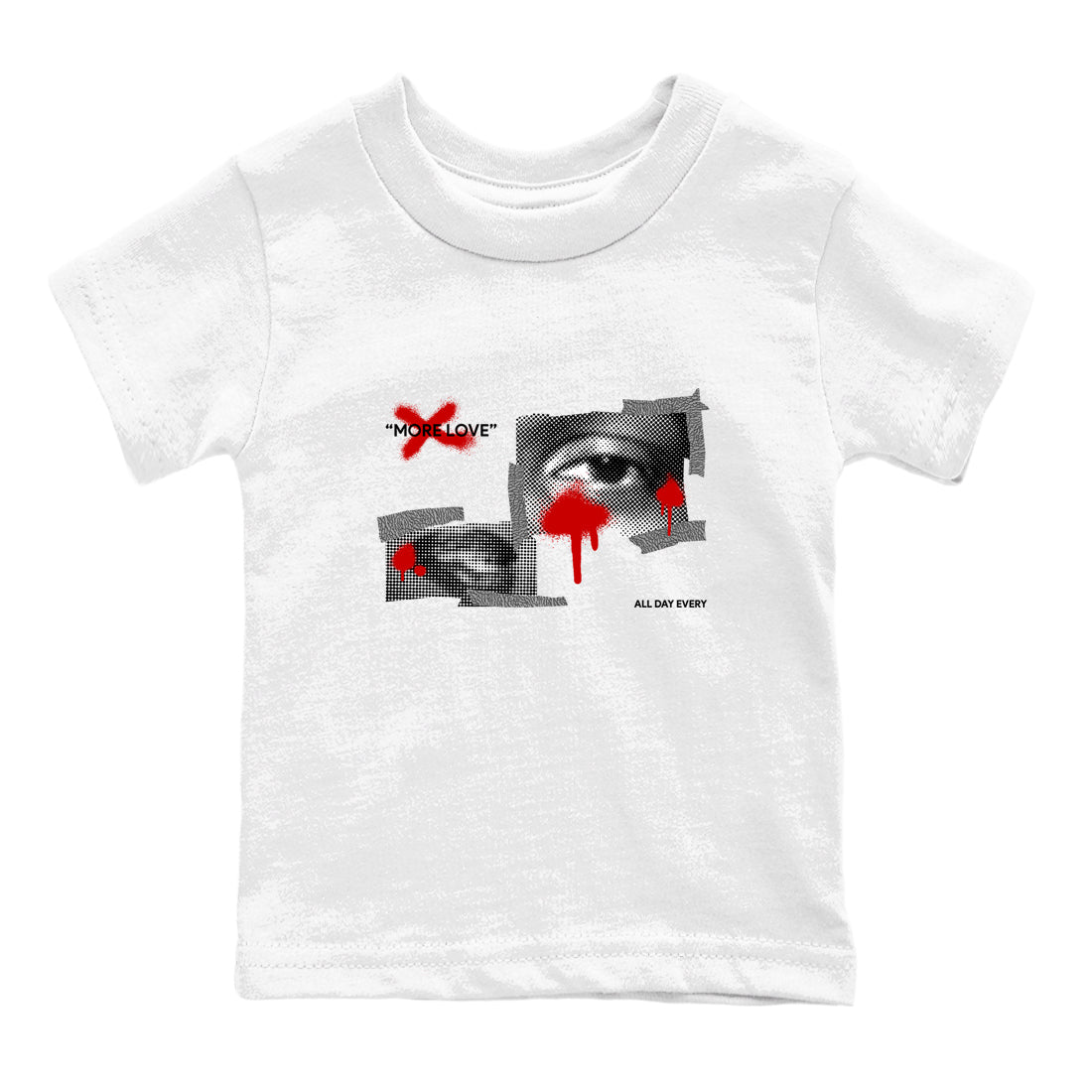 3s Cement Grey shirts to match jordans More Love sneaker match tees Air Jordan 3 Cement Grey Drip Gear Zone Youth Baby White 2 crew neck shirts