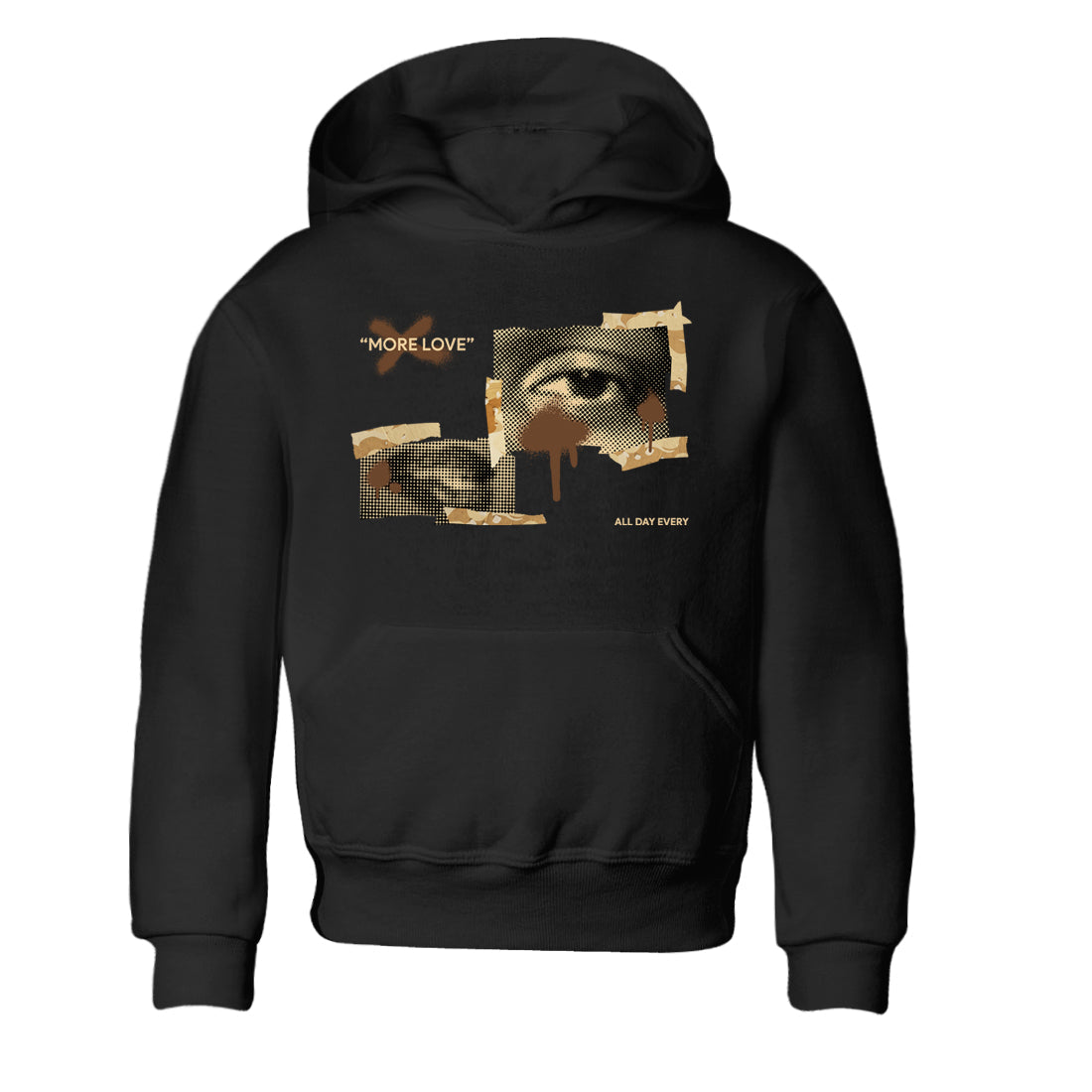 AJ3 Desert Camo shirts to match jordans More Love sneaker match tees Air Jordan 3 Desert Camo Drip Gear Zone streetwear brand Baby and Youth Black 2 cotton tee