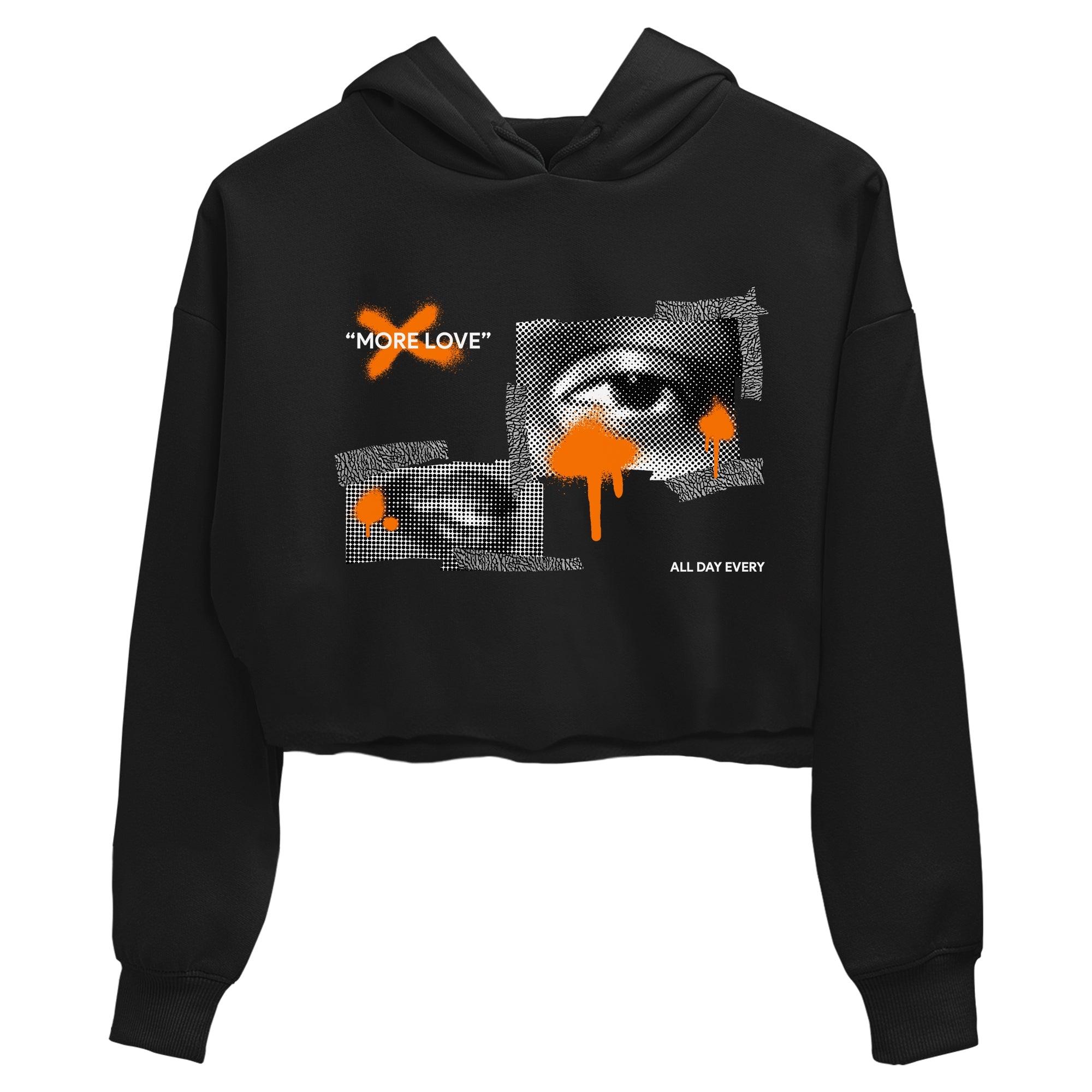 3s Georgia Peach shirt to match jordans More Love sneaker tees Air Jordan 3 Georgia Peach Drip Gear Zone Black 2 crop length shirt