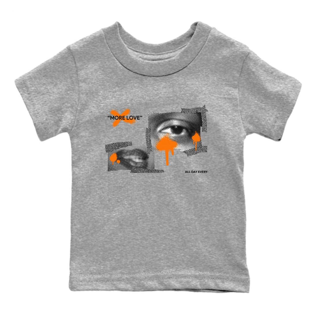 3s Georgia Peach shirt to match jordans More Love sneaker tees Air Jordan 3 Georgia Peach Drip Gear Zone baby toddler Heather Grey 2 cotton Shirt