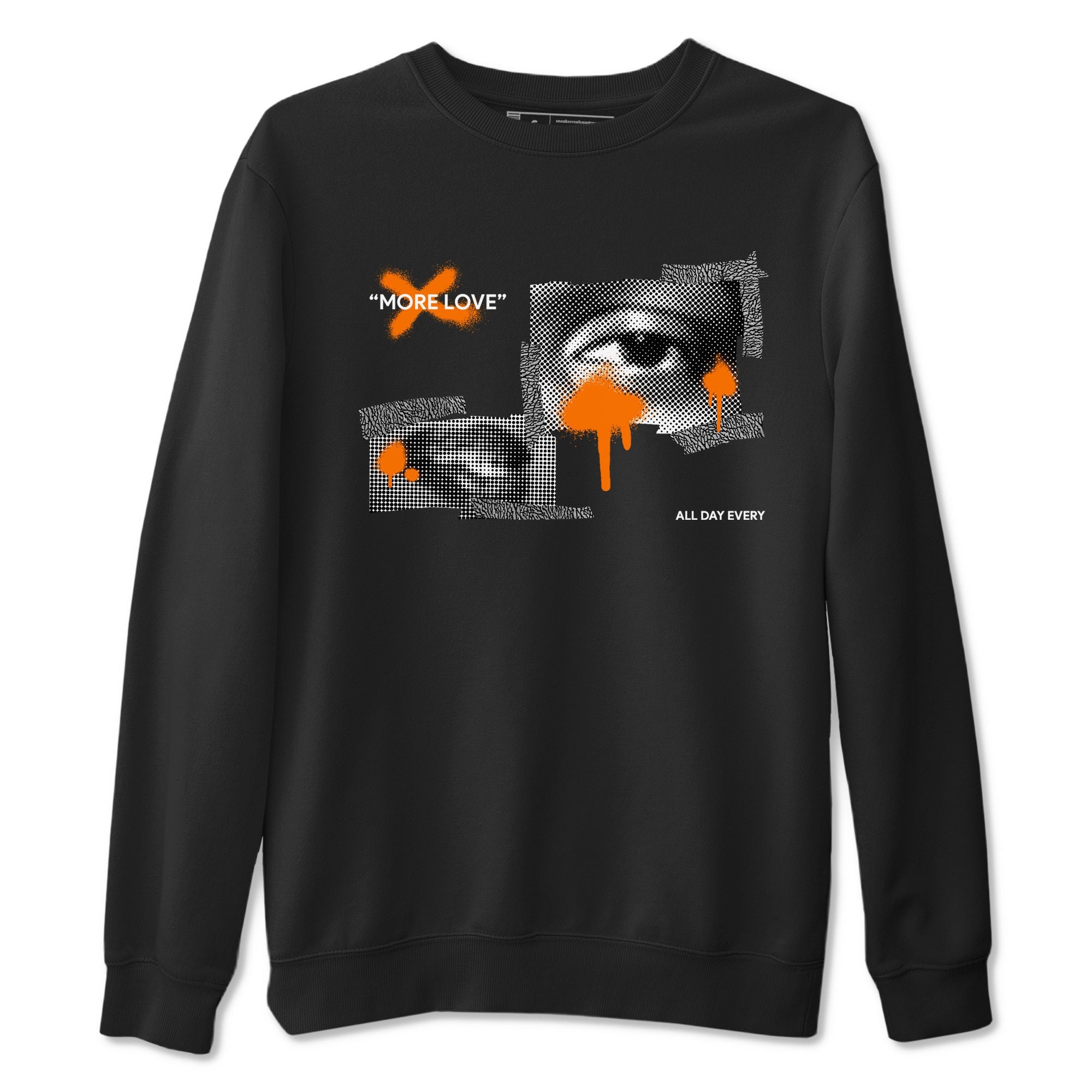 3s Georgia Peach shirt to match jordans More Love sneaker tees Air Jordan 3 Georgia Peach Drip Gear Zone unisex cotton Black 2 crew neck shirt