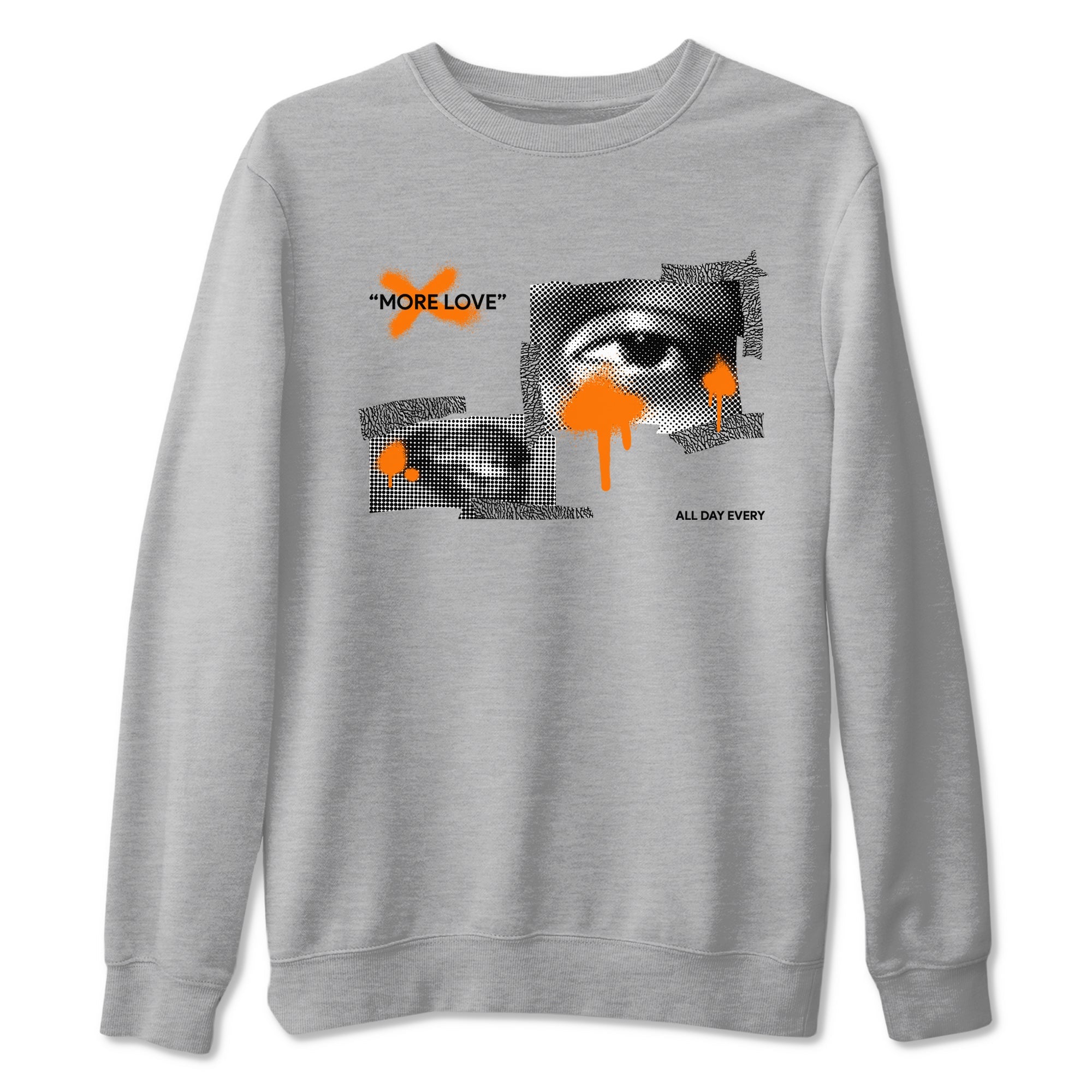 3s Georgia Peach shirt to match jordans More Love sneaker tees Air Jordan 3 Georgia Peach Drip Gear Zone unisex cotton Heather Grey 2 crew neck shirt