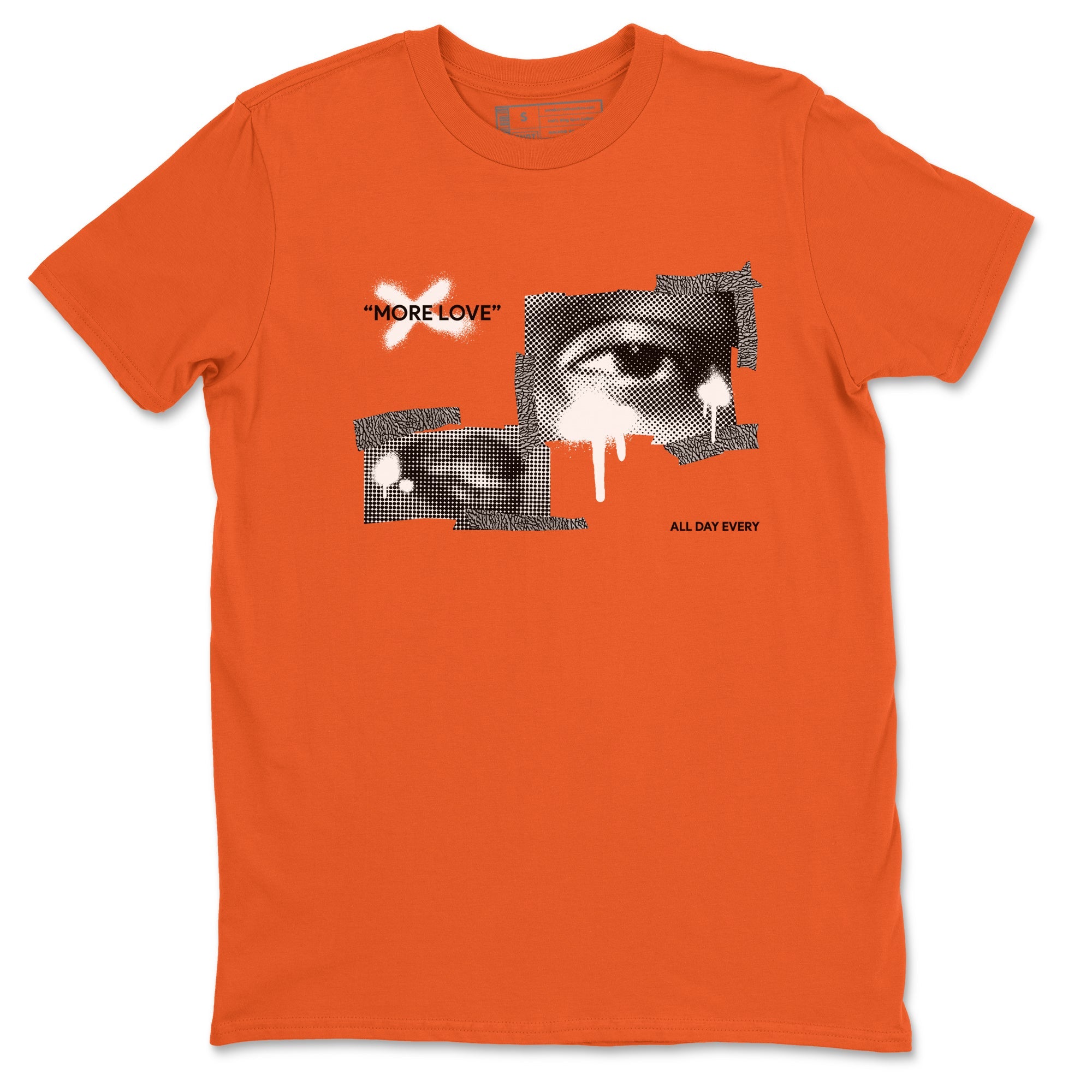 3s Georgia Peach shirt to match jordans More Love sneaker tees Air Jordan 3 Georgia Peach Drip Gear Zone unisex cotton Orange 2 crew neck shirt