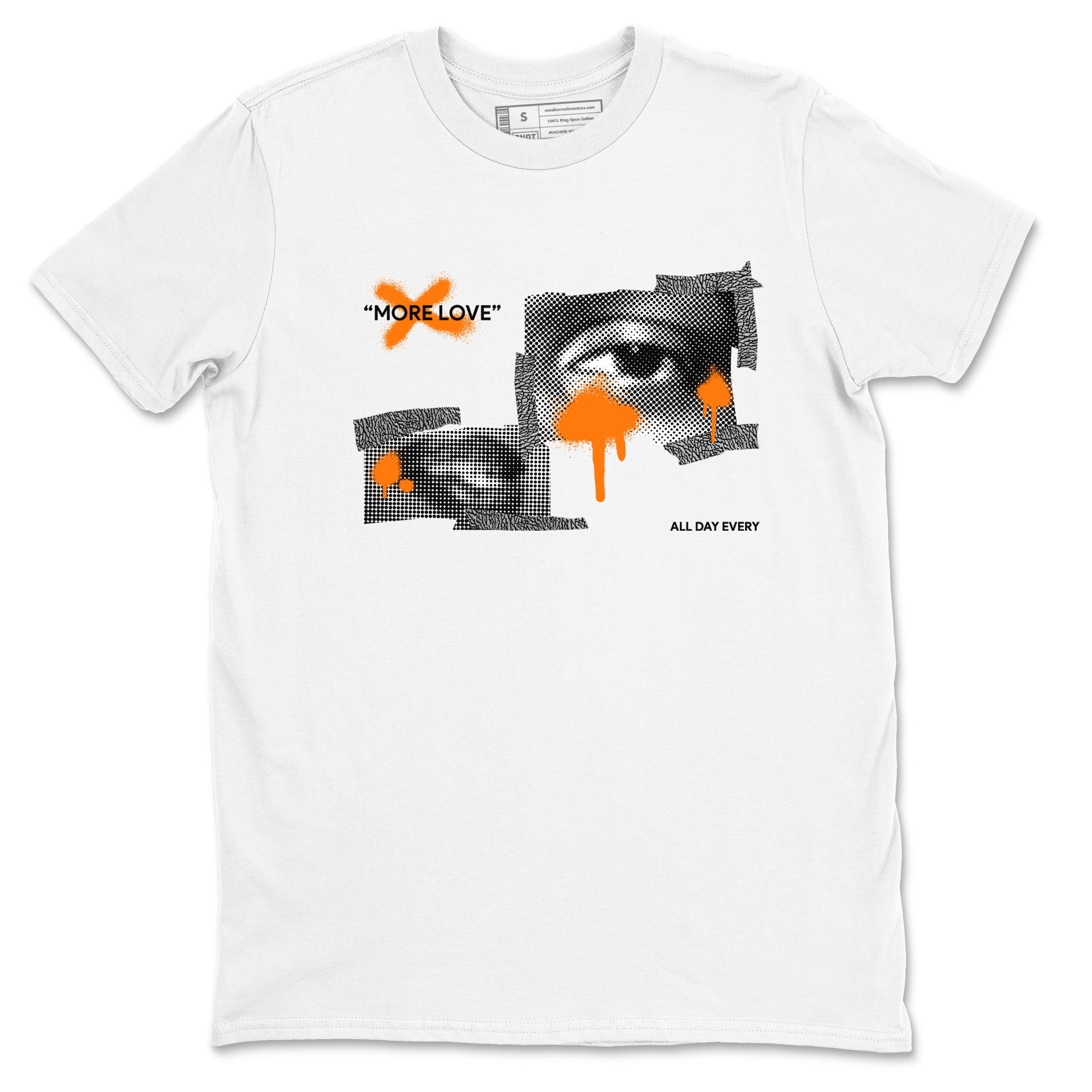 3s Georgia Peach shirt to match jordans More Love sneaker tees Air Jordan 3 Georgia Peach Drip Gear Zone unisex cotton White 2 crew neck shirt