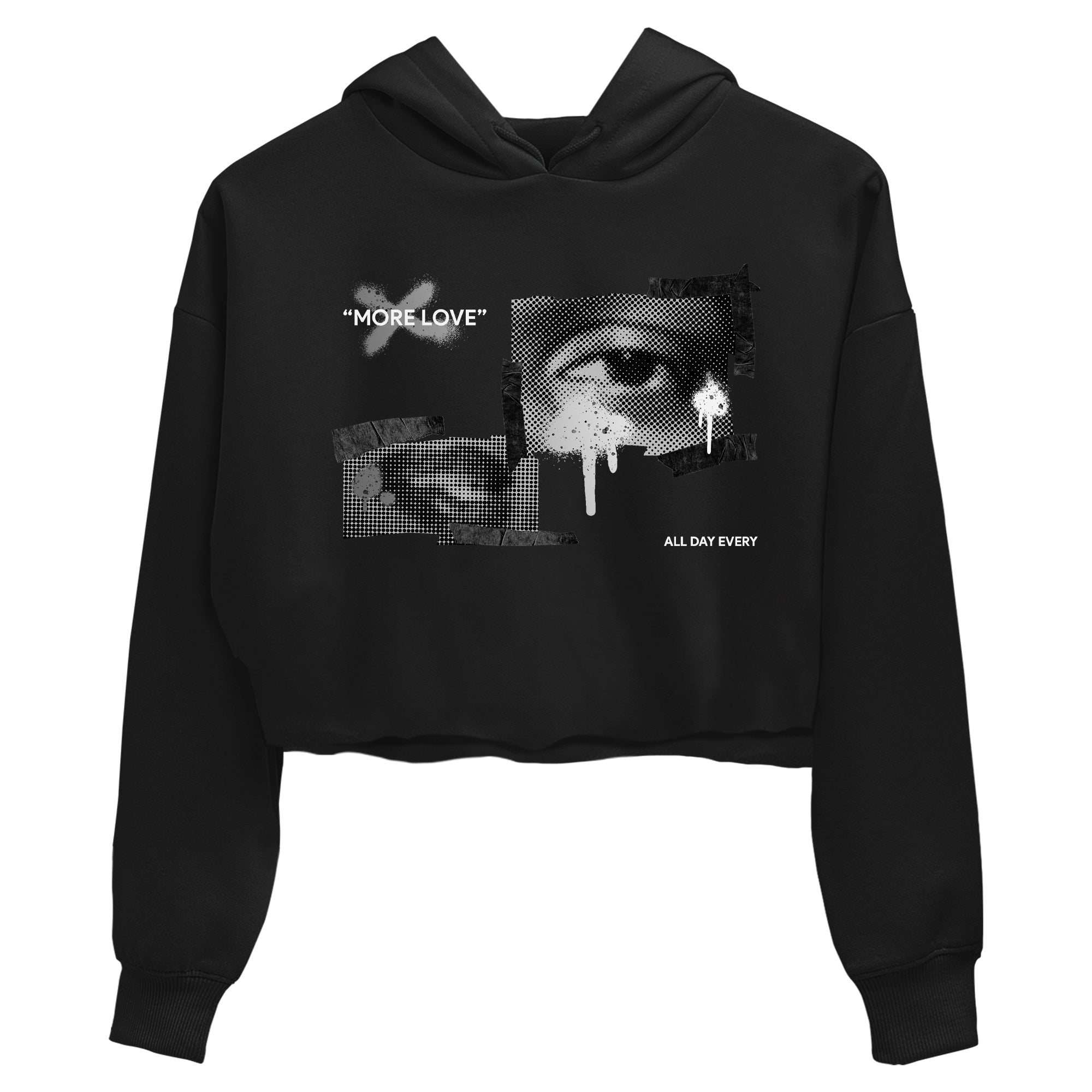 4s Fear shirts to match jordans More Love sneaker match tees Air Jordan 4 Fear match shoes to clothes Drip Gear Zone unisex cotton Black 2 crop tee