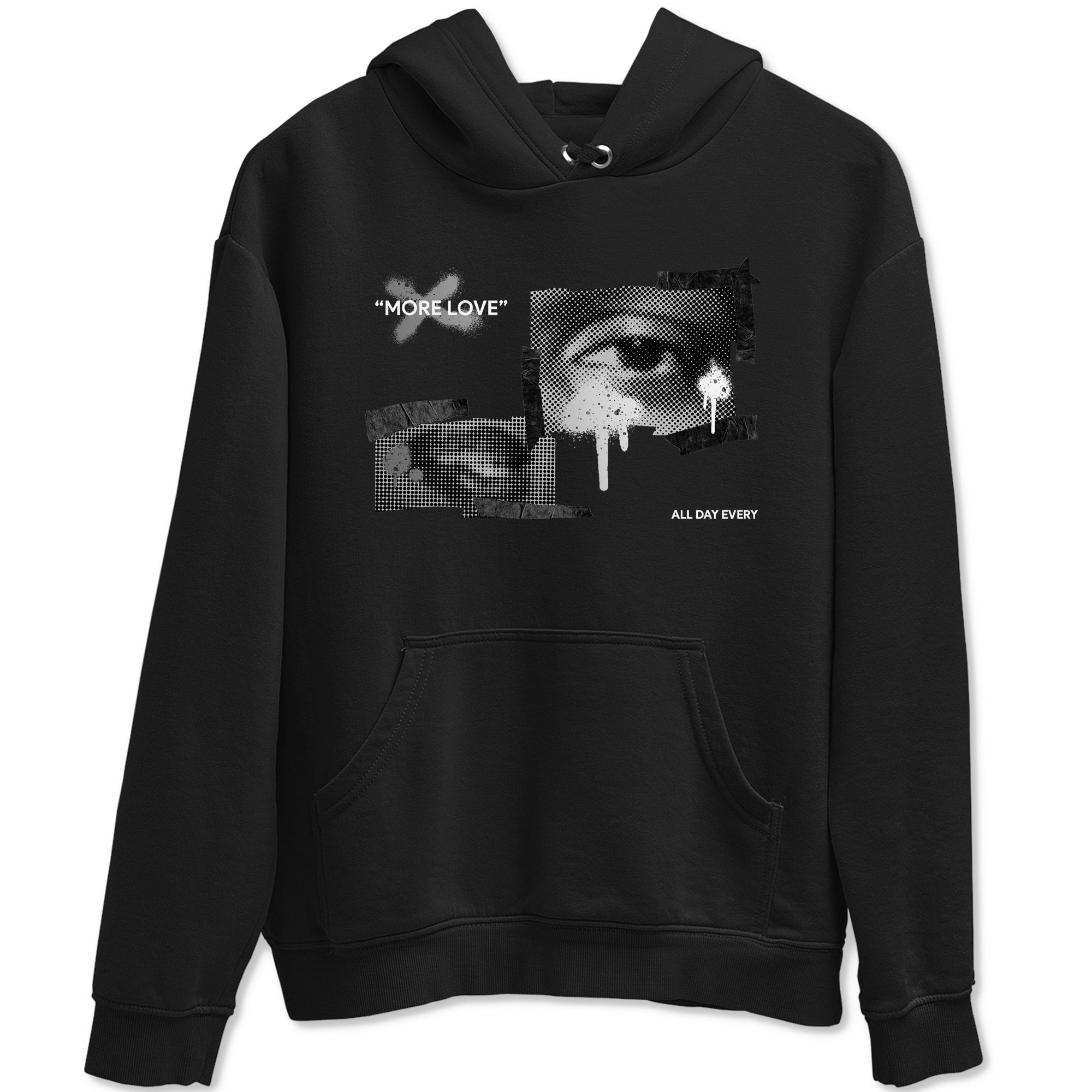 4s Fear shirts to match jordans More Love sneaker match tees Air Jordan 4 Fear match shoes to clothes Drip Gear Zone unisex cotton Black 2 shirts