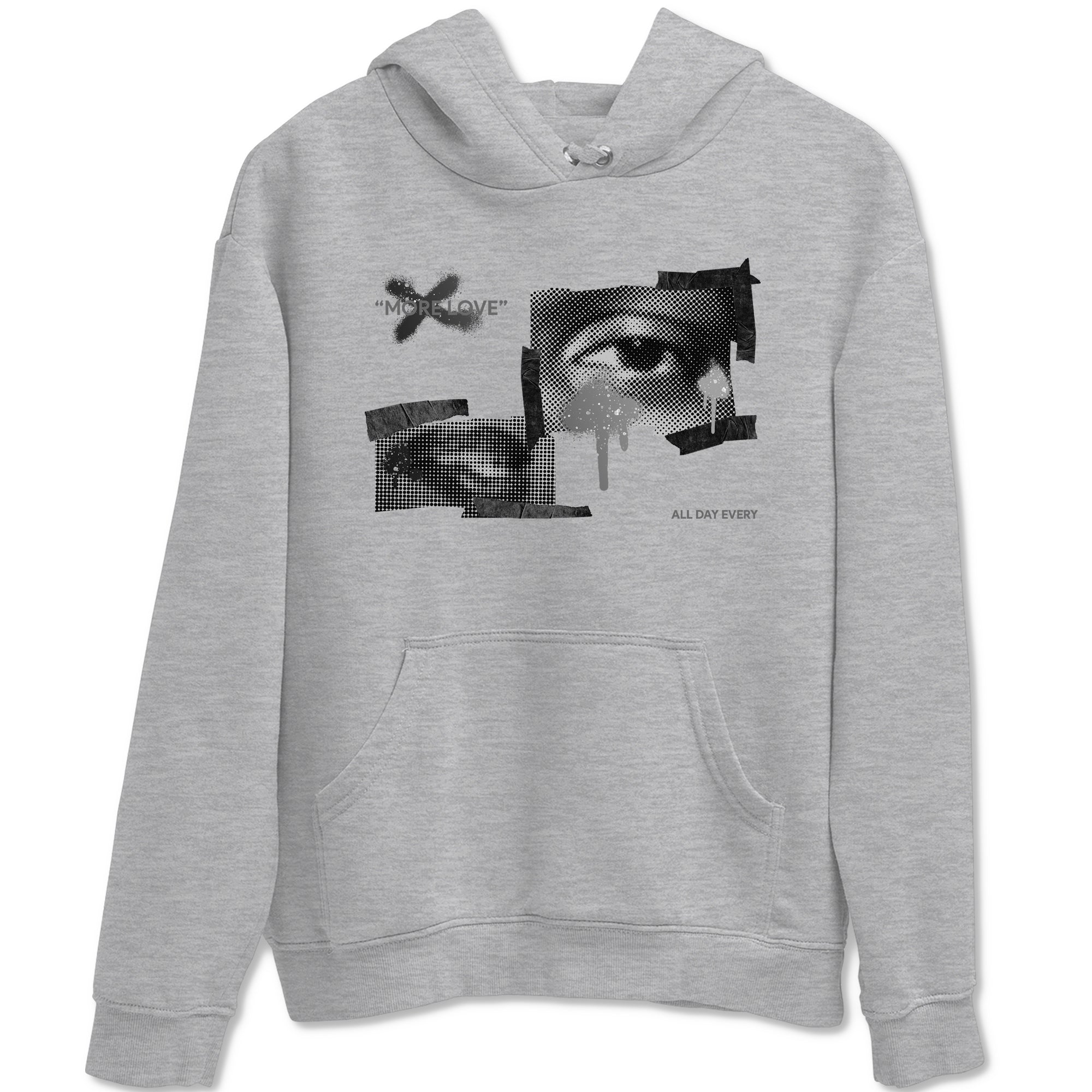 4s Fear shirts to match jordans More Love sneaker match tees Air Jordan 4 Fear match shoes to clothes Drip Gear Zone unisex cotton Heather Grey 2 shirts