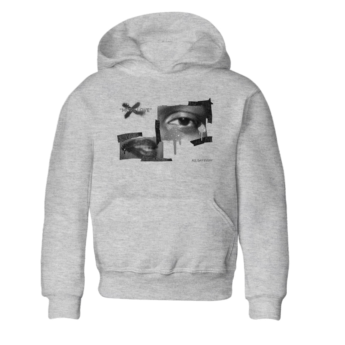 4s Fear shirts to match jordans More Love sneaker match tees Air Jordan 4 Fear match shoes to clothes Drip Gear Zone Youth Baby Heather Grey 2 tee