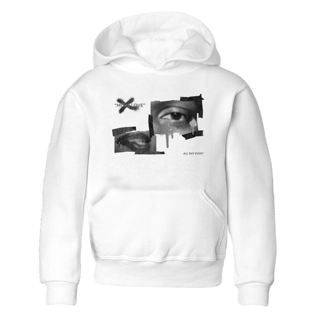 4s Fear shirts to match jordans More Love sneaker match tees Air Jordan 4 Fear match shoes to clothes Drip Gear Zone Youth Baby White 2 tee