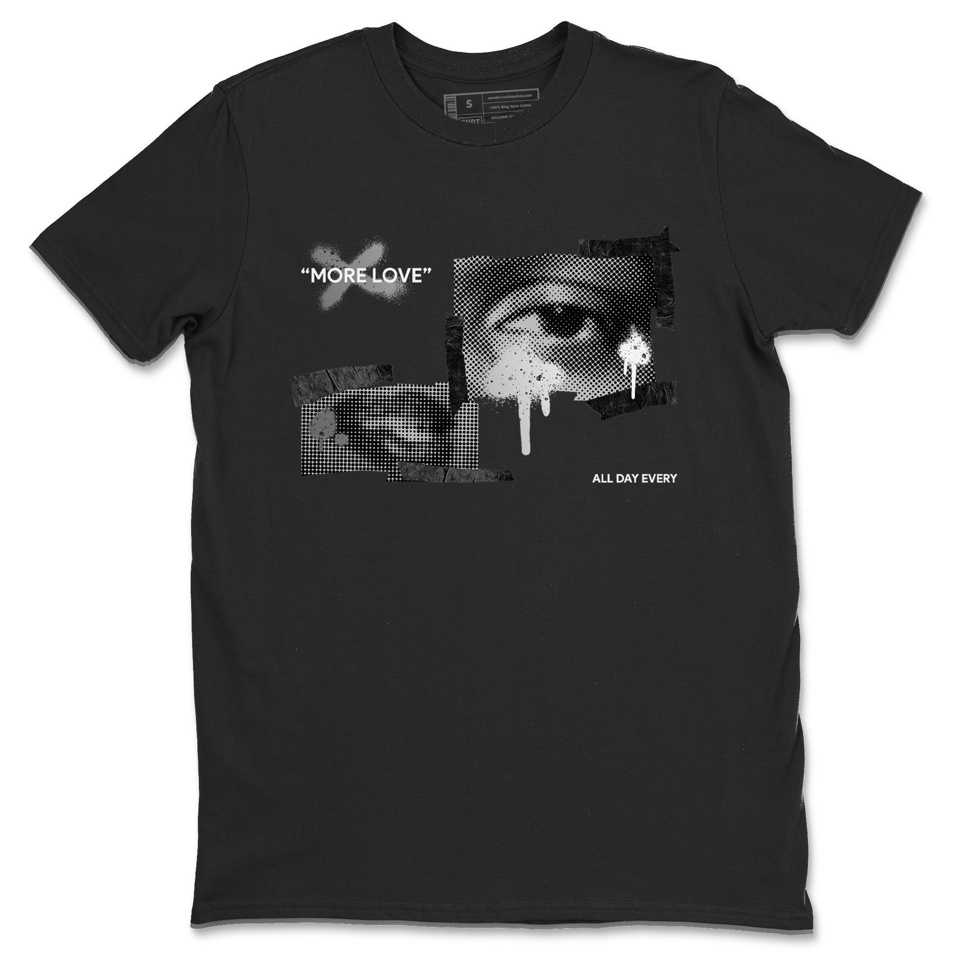 4s Fear shirts to match jordans More Love sneaker match tees Air Jordan 4 Fear match shoes to clothes Drip Gear Zone unisex cotton Black 2 shirts