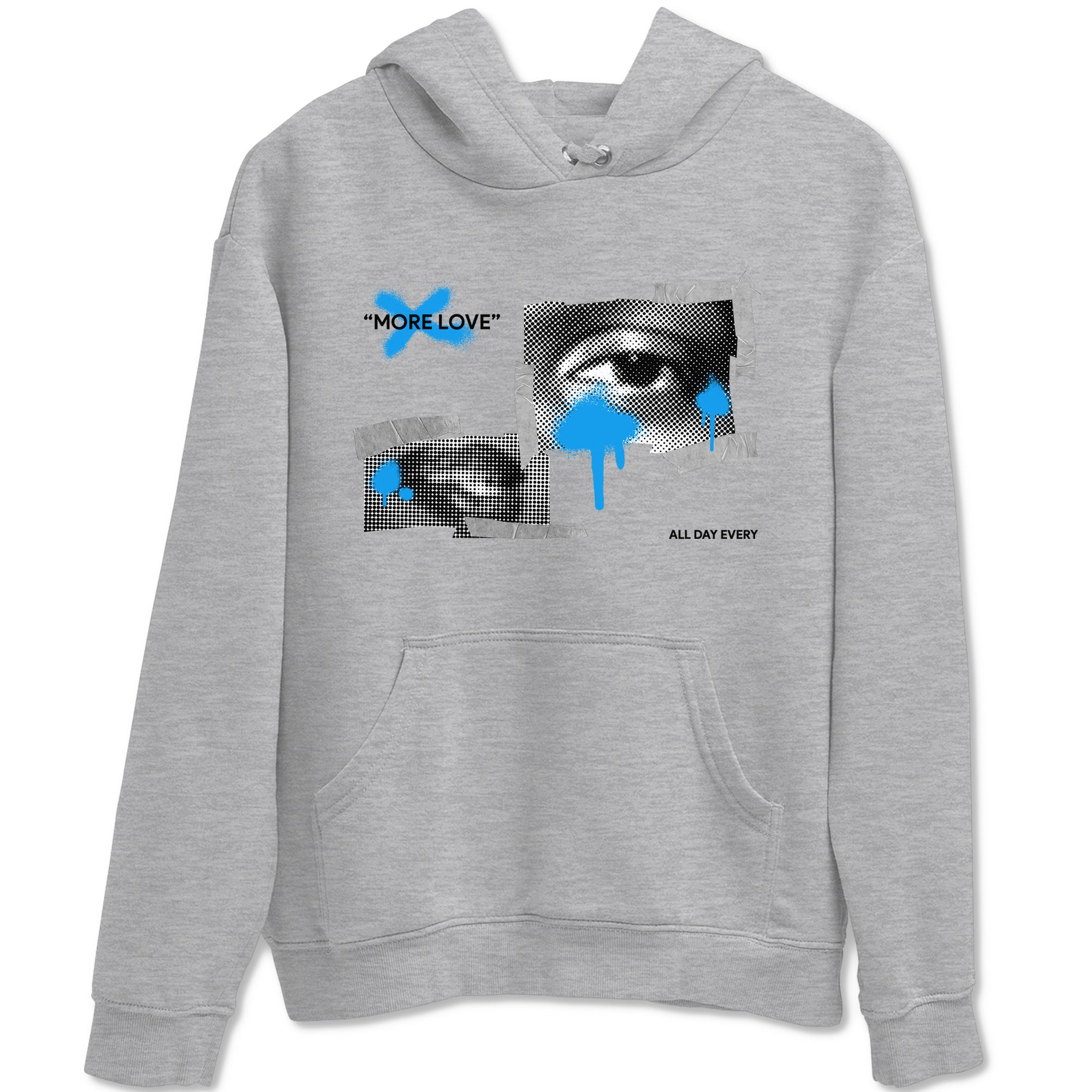 Air Jordan 4 Industrial Blue shirt to match jordans More Love sneaker tees Air Jordan 4 Military Blue Drip Gear Zone unisex cotton Heather Grey 2 crew neck shirt