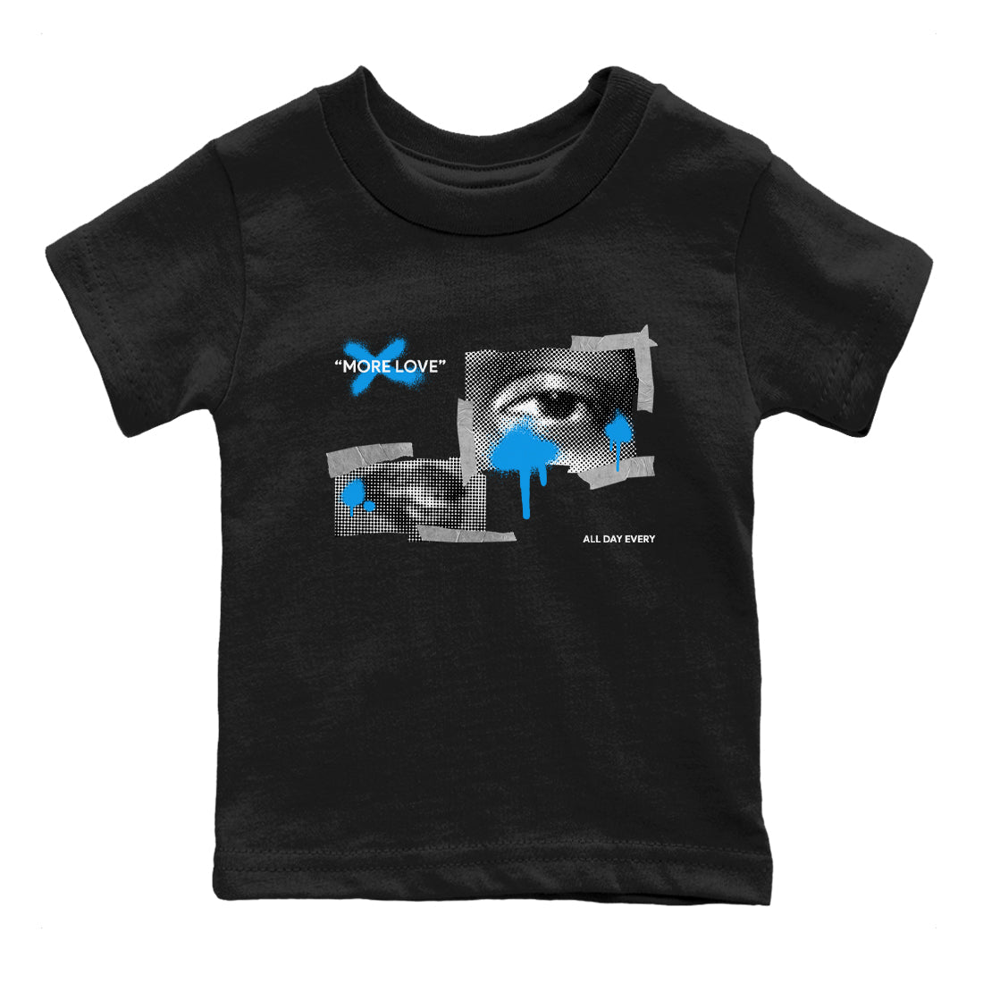 Air Jordan 4 Industrial Blue shirt to match jordans More Love sneaker tees Air Jordan 4 Military Blue Drip Gear Zone baby toddler Black 2 cotton Shirt