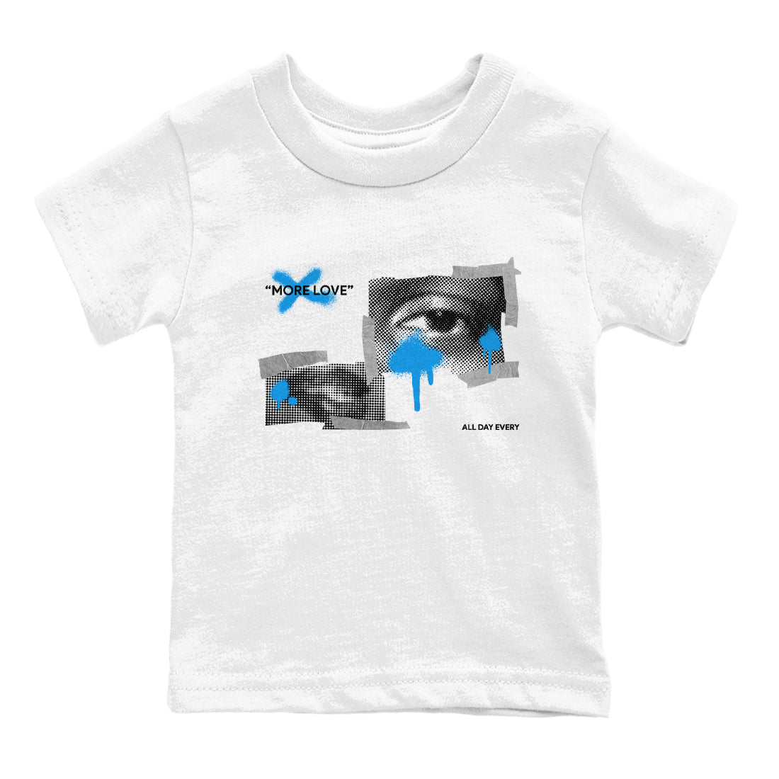 Air Jordan 4 Industrial Blue shirt to match jordans More Love sneaker tees Air Jordan 4 Military Blue Drip Gear Zone baby toddler White 2 cotton Shirt