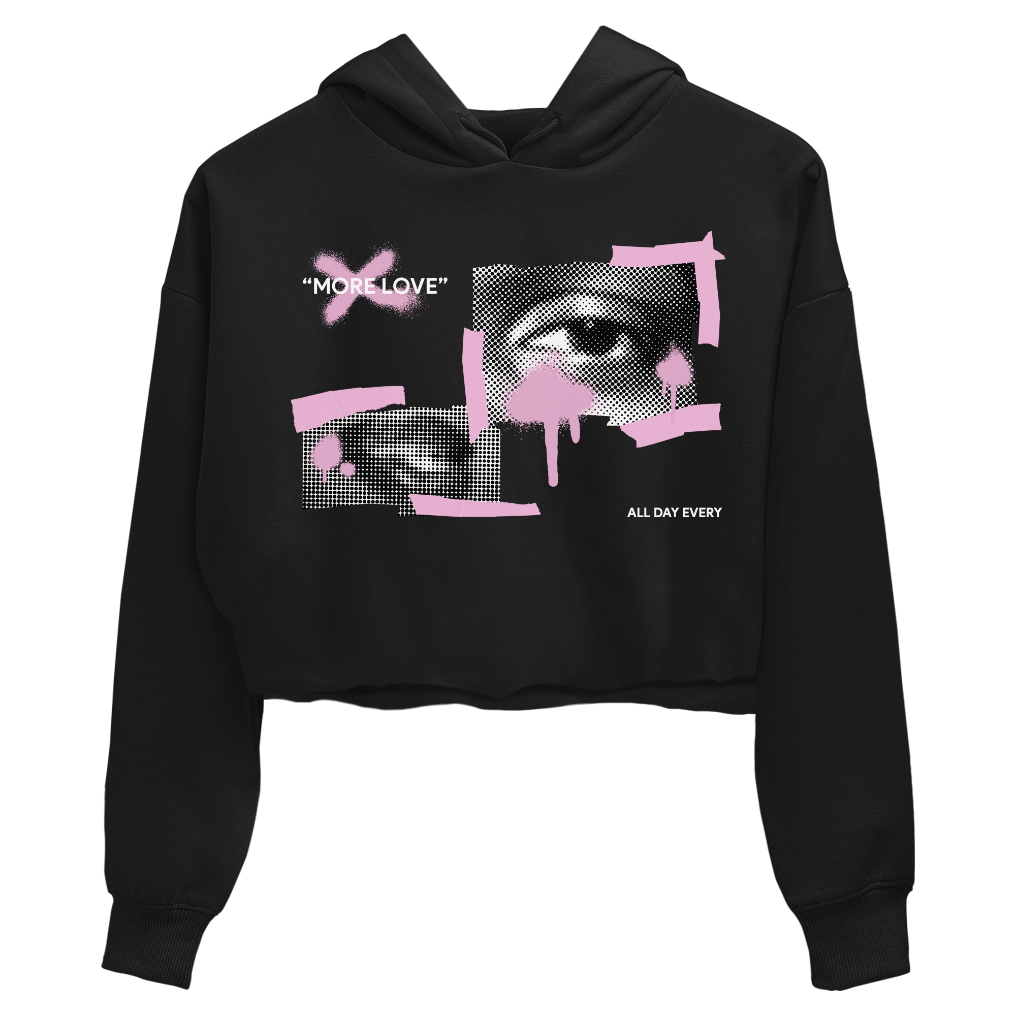 4s Retro Orchid shirts to match jordans More Love sneaker match tees Air Jordan 4 WMNS Orchid match shoes to clothes Drip Gear Zone unisex cotton Black 2 crop tee