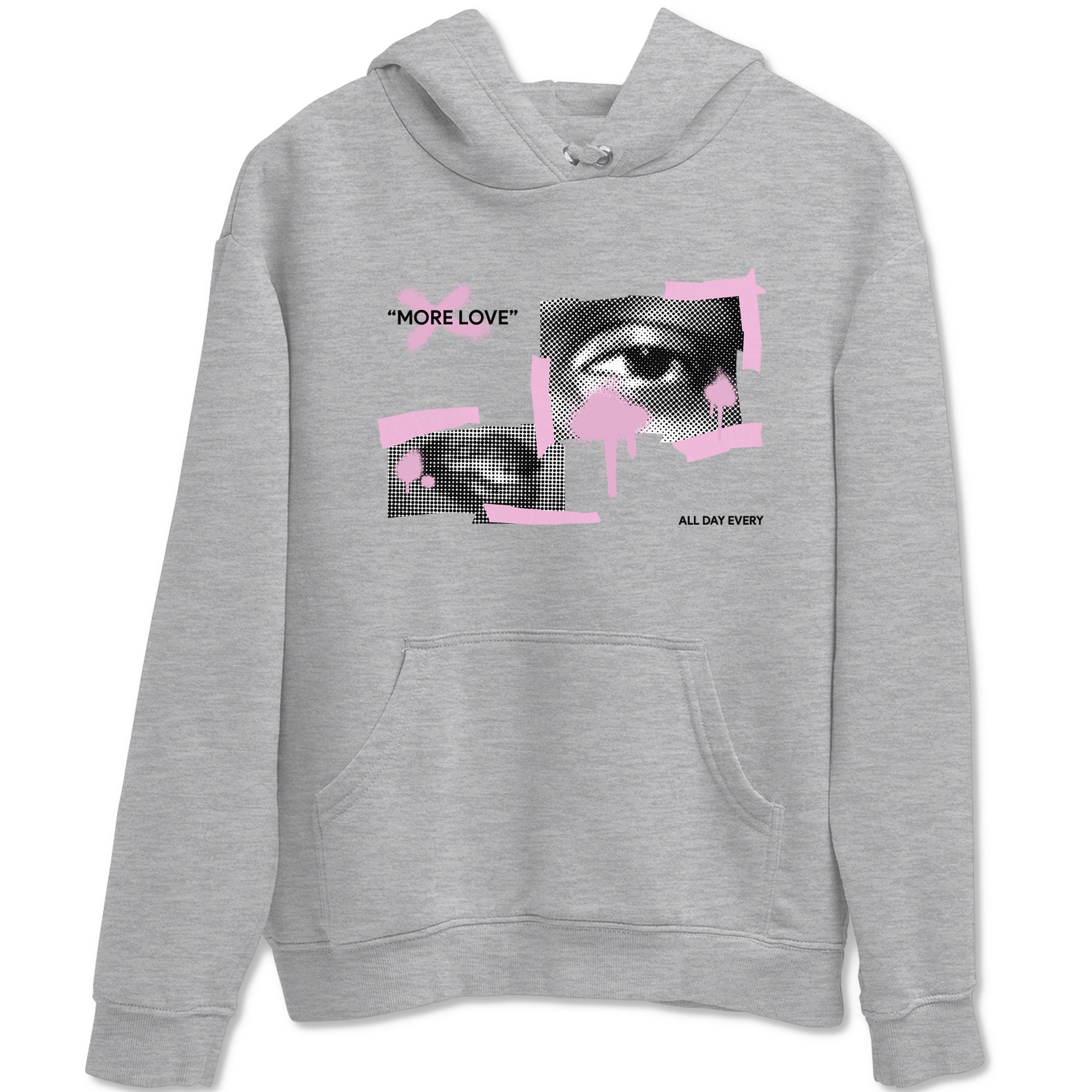 4s Retro Orchid shirts to match jordans More Love sneaker match tees Air Jordan 4 WMNS Orchid match shoes to clothes Drip Gear Zone unisex cotton Heather Grey 2 shirts