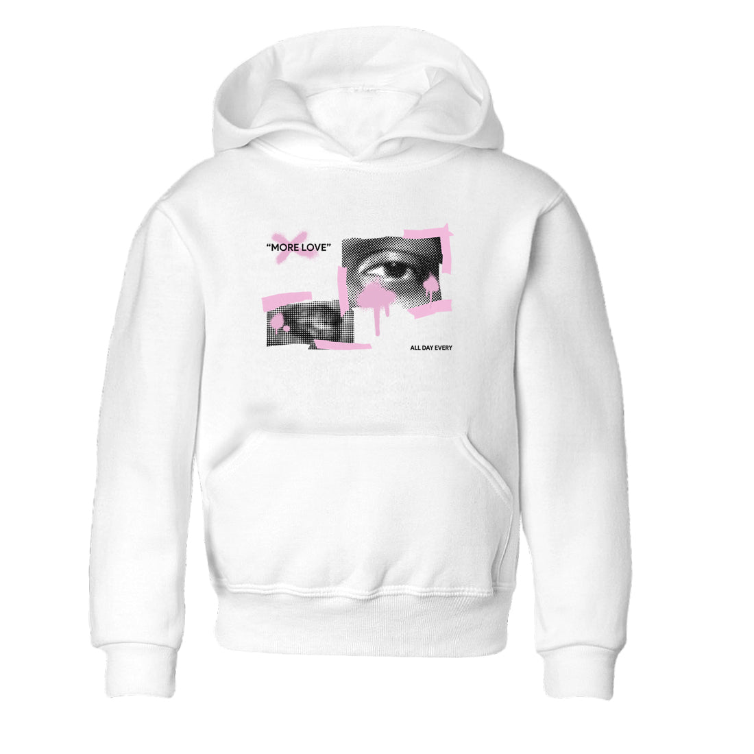 4s Retro Orchid shirts to match jordans More Love sneaker match tees Air Jordan 4 WMNS Orchid match shoes to clothes Drip Gear Zone Youth Baby White 2 tee