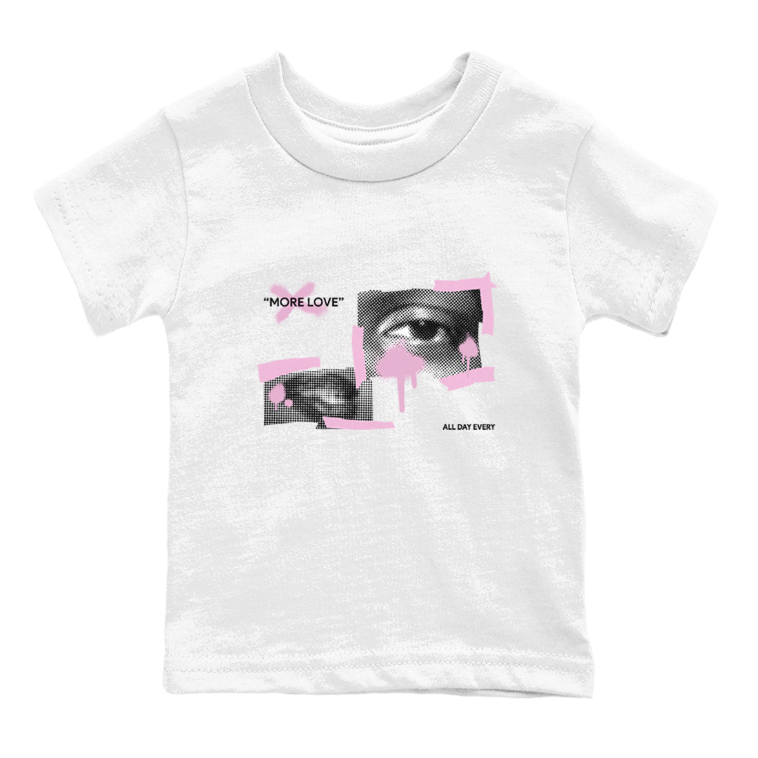 4s Retro Orchid shirts to match jordans More Love sneaker match tees Air Jordan 4 WMNS Orchid match shoes to clothes Drip Gear Zone Youth Baby White 2 tee