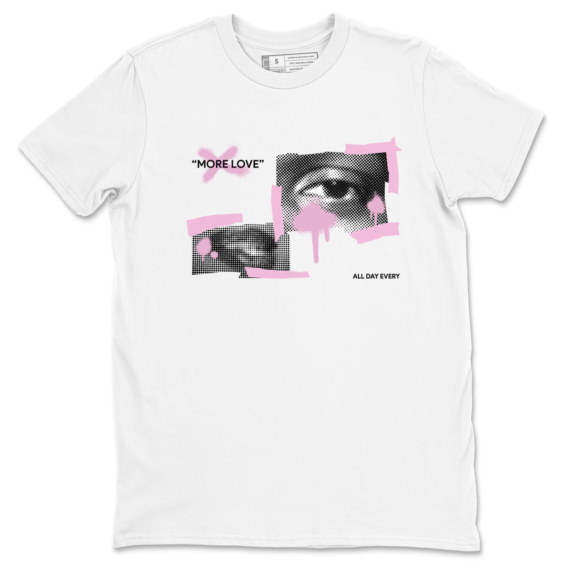 4s Retro Orchid shirts to match jordans More Love sneaker match tees Air Jordan 4 WMNS Orchid match shoes to clothes Drip Gear Zone unisex cotton White 2 shirts