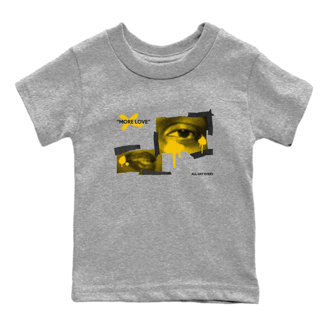 Dunk High Wu Tang shirts to match jordans More Love sneaker match tees Dunk High Wu Tang match shoes to clothes Drip Gear Zone Youth Baby Heather Grey 2 tee