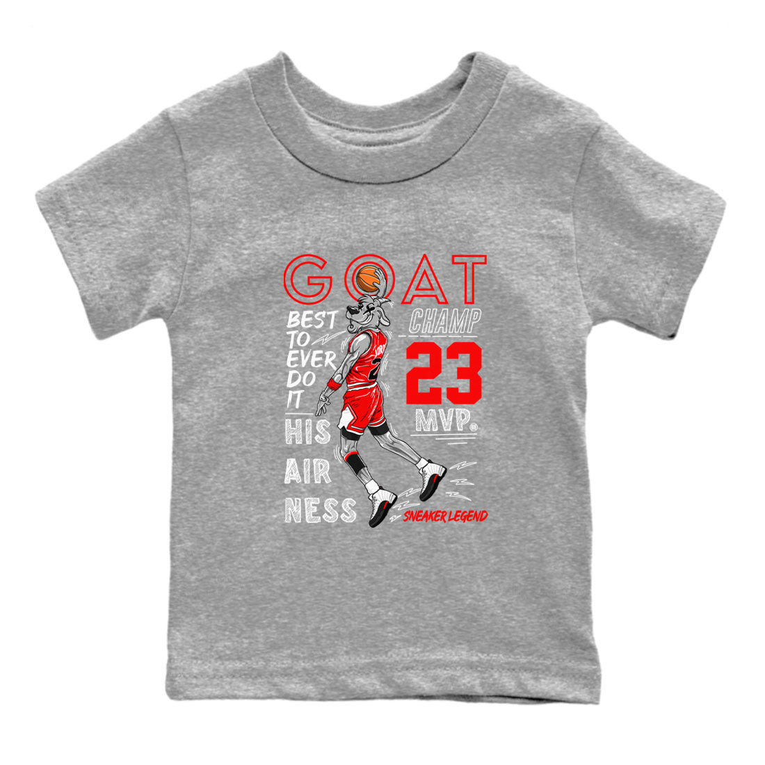 Air Jordan 12 Retro Taxi Flip shirts to match jordans MVP Goat sneaker match tees 12s Red Taxi Drip Gear Zone baby toddler Heather Grey 2 cotton Shirt