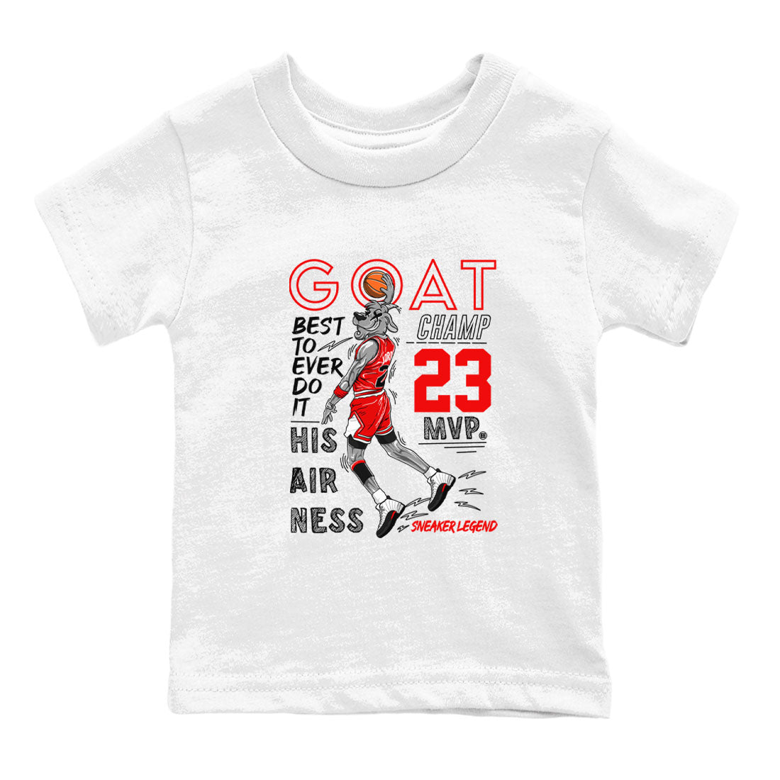 Air Jordan 12 Retro Taxi Flip shirts to match jordans MVP Goat sneaker match tees 12s Red Taxi Drip Gear Zone baby toddler White 2 cotton Shirt