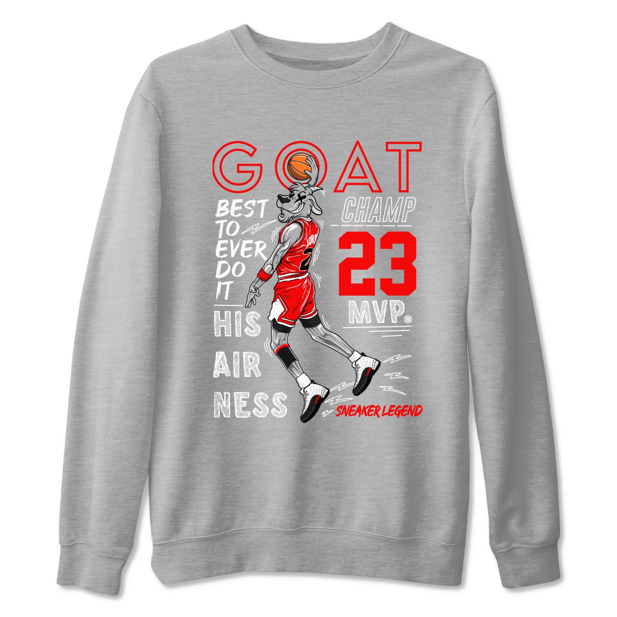 Air Jordan 12 Retro Taxi Flip shirts to match jordans MVP Goat sneaker match tees 12s Red Taxi Drip Gear Zone unisex cotton Heather Grey 2 crew neck shirt