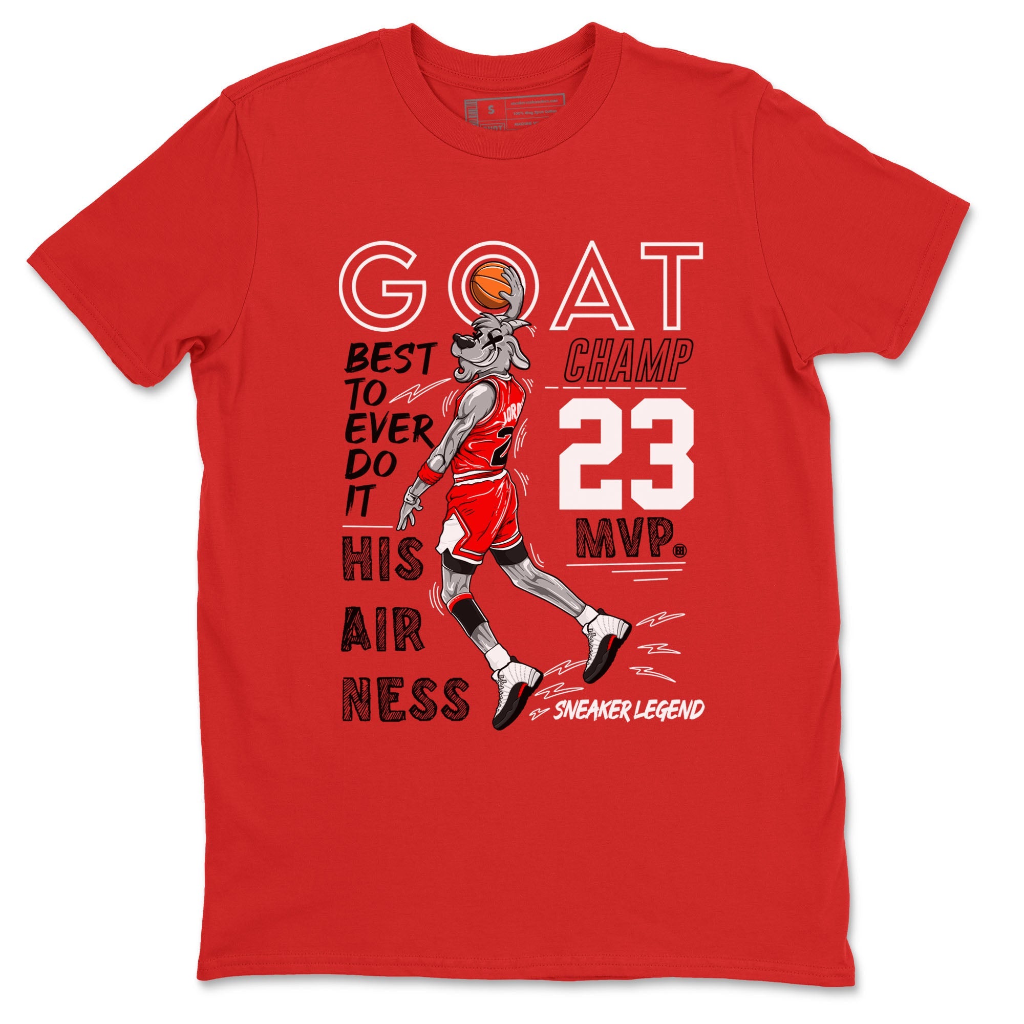Air Jordan 12 Retro Taxi Flip shirts to match jordans MVP Goat sneaker match tees 12s Red Taxi Drip Gear Zone unisex cotton Red 2 crew neck shirt