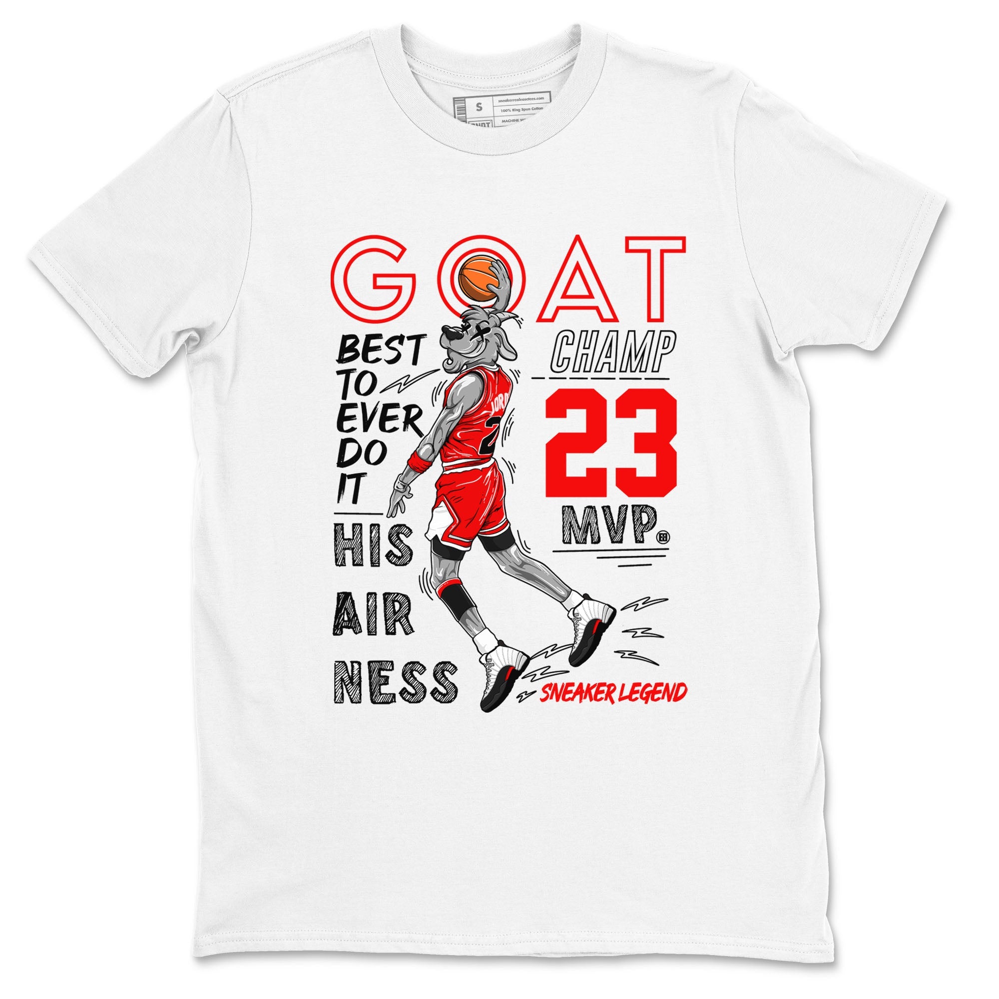 Air Jordan 12 Retro Taxi Flip shirts to match jordans MVP Goat sneaker match tees 12s Red Taxi Drip Gear Zone unisex cotton White 2 crew neck shirt