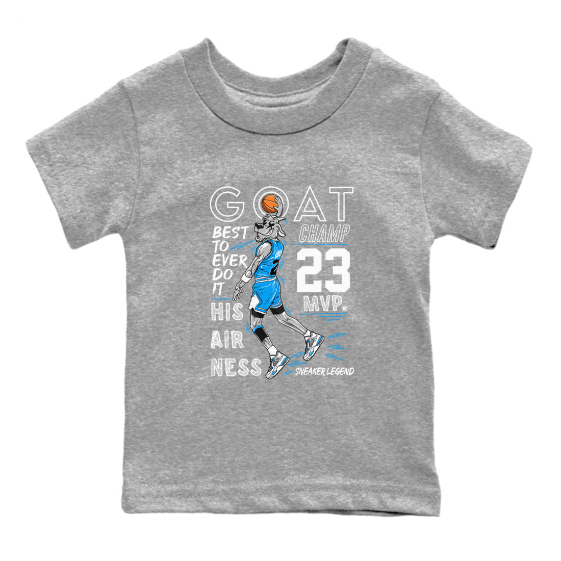 4s Military Blue shirt to match jordans MVP Goat sneaker tees Air Jordan 4 Retro Military Blue Streetwear Brand Drip Gear Zone baby toddler Heather Grey 2 cotton Shirt