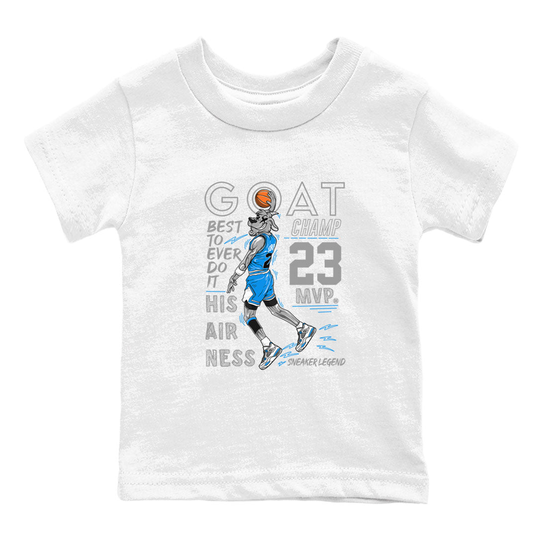 4s Military Blue shirt to match jordans MVP Goat sneaker tees Air Jordan 4 Retro Military Blue Streetwear Brand Drip Gear Zone baby toddler White 2 cotton Shirt