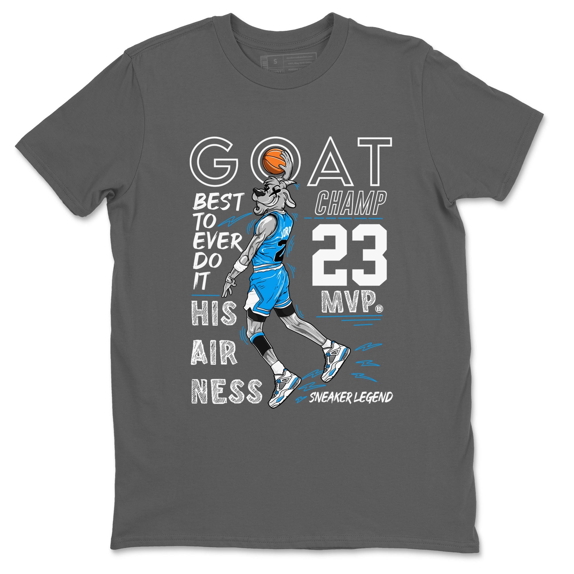 4s Military Blue shirt to match jordans MVP Goat sneaker tees Air Jordan 4 Retro Military Blue Streetwear Brand Drip Gear Zone unisex cotton Cool Grey 2 crew neck shirt