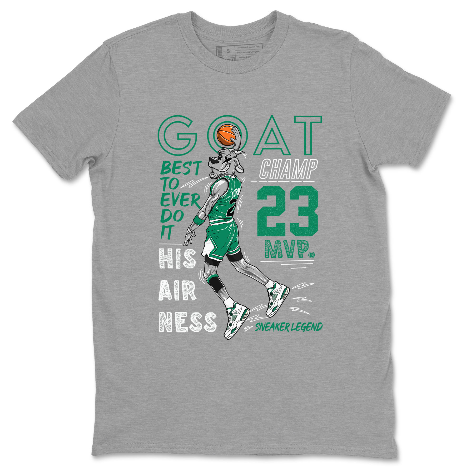 AJ4 Oxidized Green shirts to match jordans MVP Goat sneaker match tees Air Jordan 4 Oxidized Green Drip Gear Zone streetwear brand Heather Grey 2 unisex cotton tee