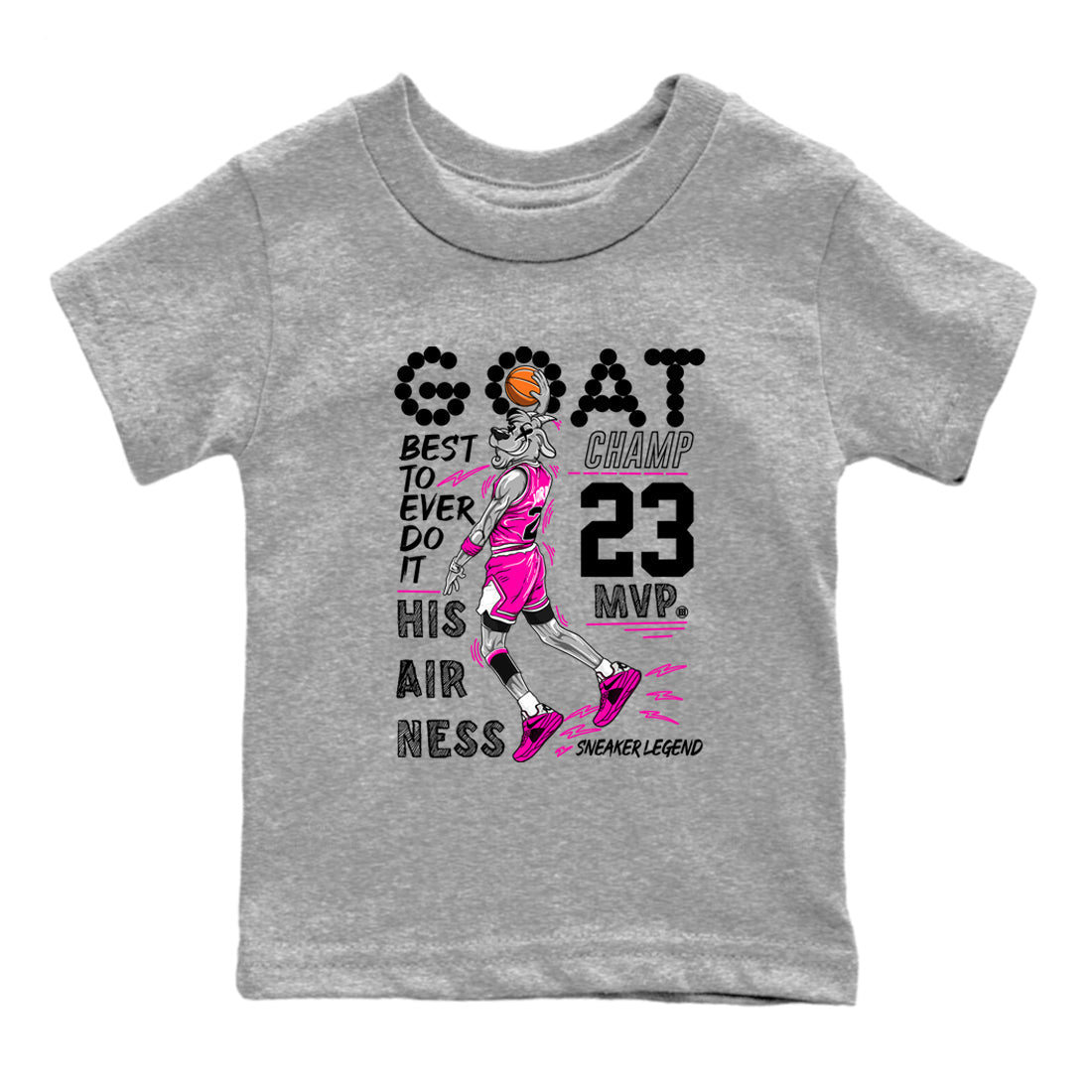 Nike KD 4 Retro Aunt Pearl shirts to match jordans MVP Goat sneaker match tees Nike KD 4 Aunt Pearl match shoes to clothes Drip Gear Zone Youth Baby Heather Grey 2 tee