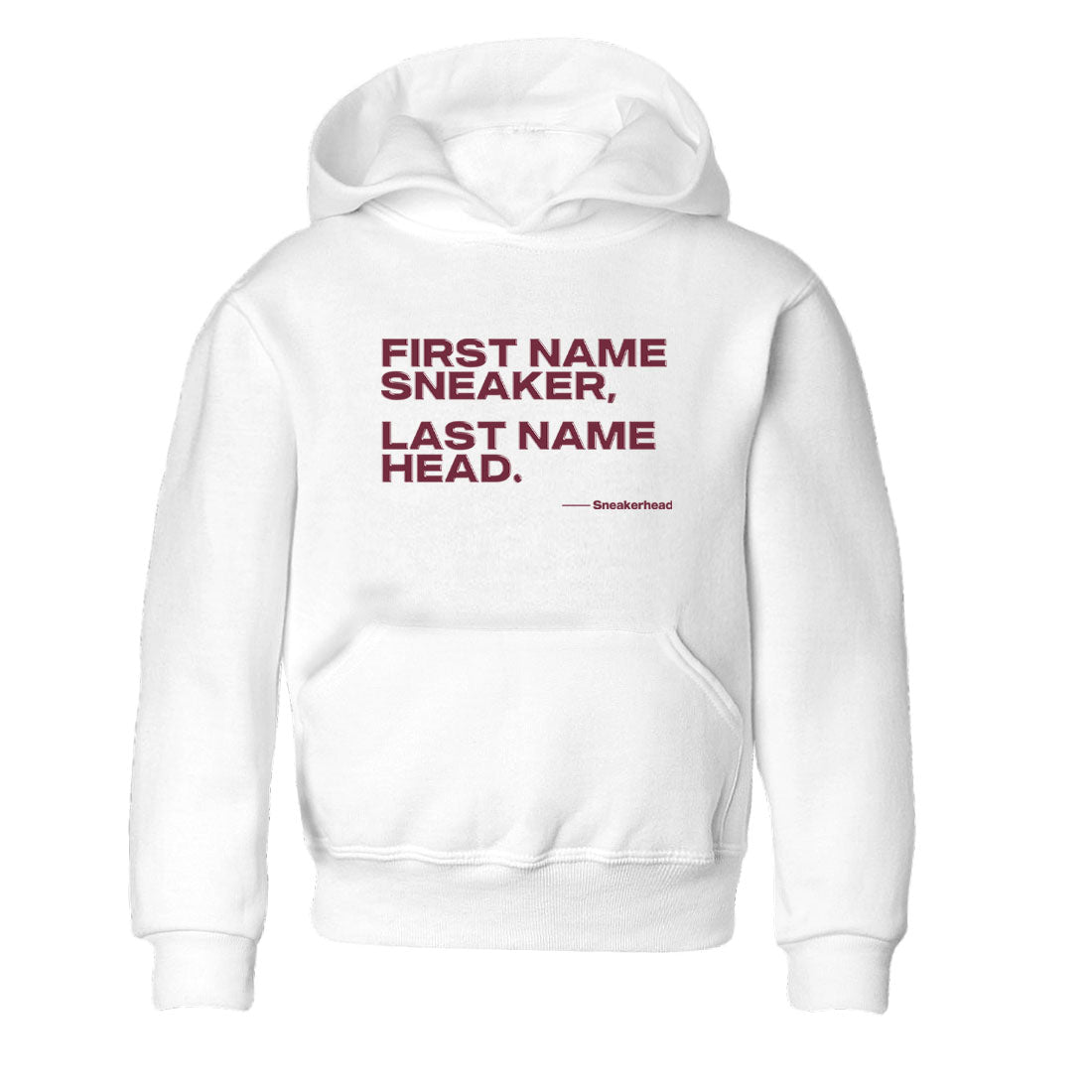AJ1 High '85 Metallic Burgundy shirts to match jordans My Name Is sneaker match tees 1s High '85 Metallic Burgundy Drip Gear Zone streetwear brand Baby and Youth White 2 cotton tee
