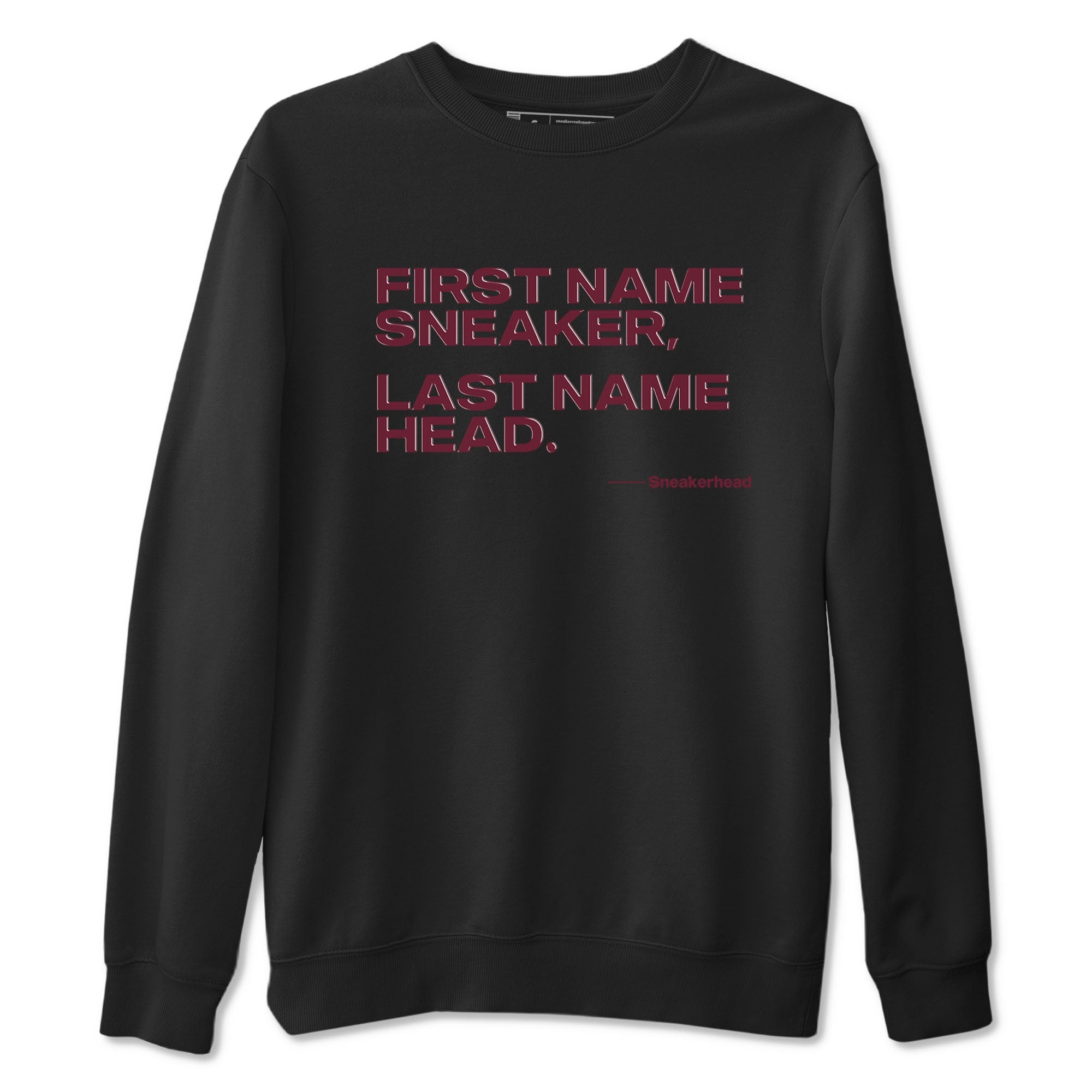 AJ1 High '85 Metallic Burgundy shirts to match jordans My Name Is sneaker match tees 1s High '85 Metallic Burgundy Drip Gear Zone streetwear brand Black 2 unisex cotton tee