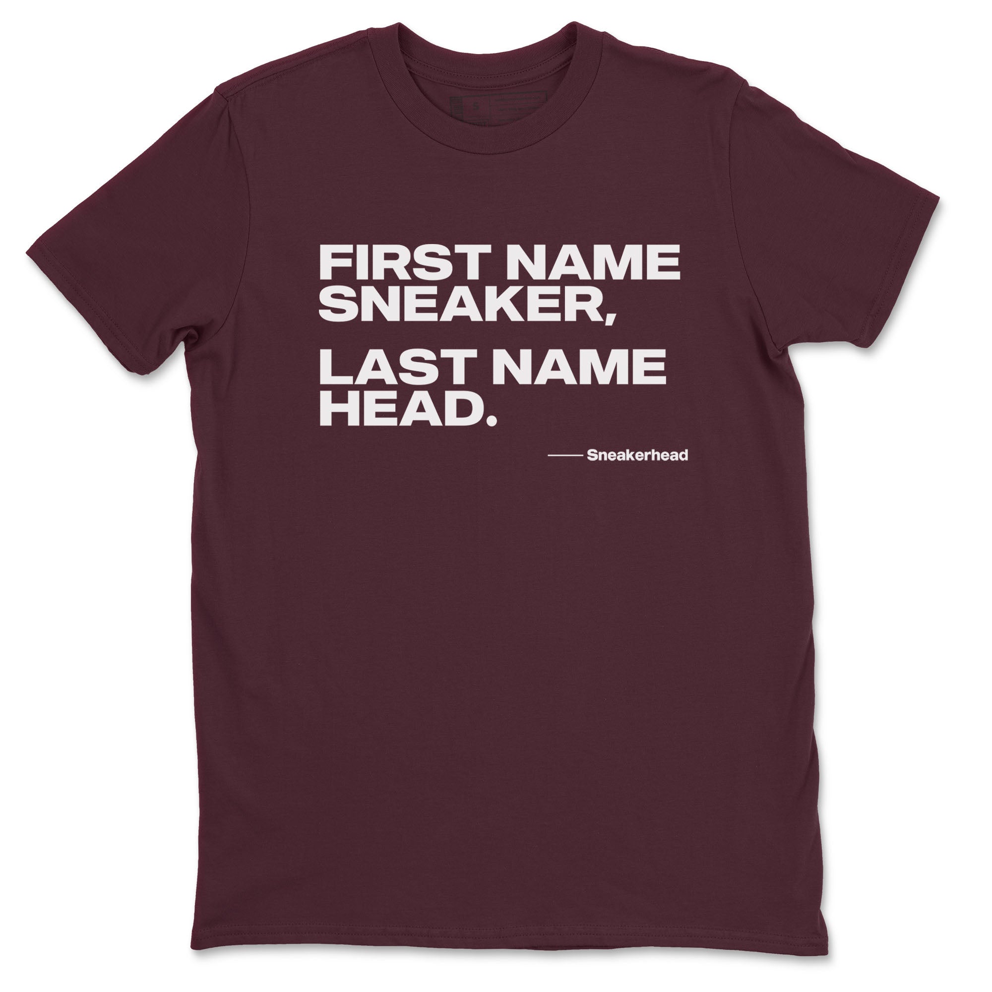 AJ1 High '85 Metallic Burgundy shirts to match jordans My Name Is sneaker match tees 1s High '85 Metallic Burgundy Drip Gear Zone streetwear brand Maroon 2 unisex cotton tee