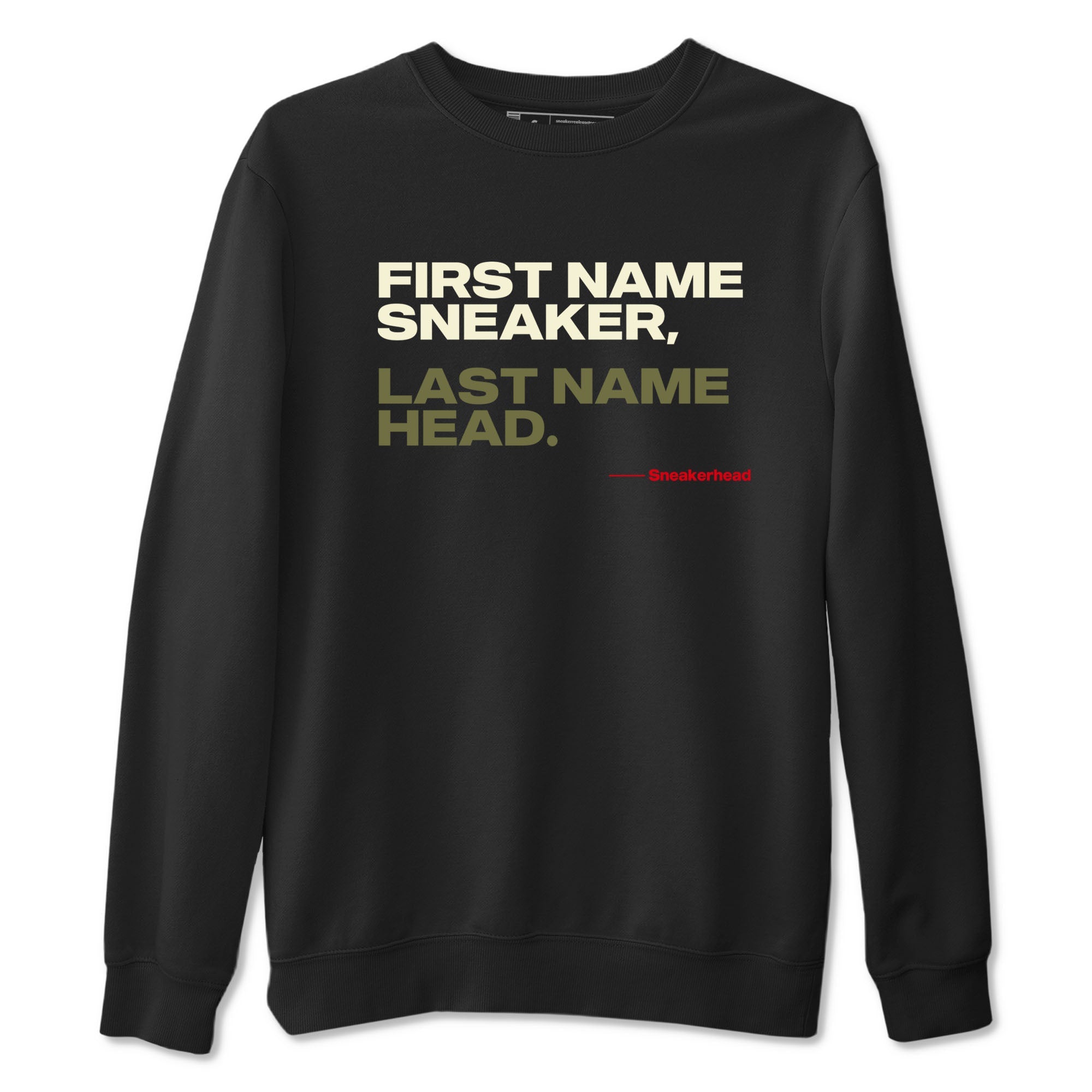 1s Travis Scott Black Olive shirts to match jordans My Name Is sneaker match tees Air Jordan 1 Travis Scott Black Olive Drip Gear Zone streetwear brand Black 2 unisex cotton tee