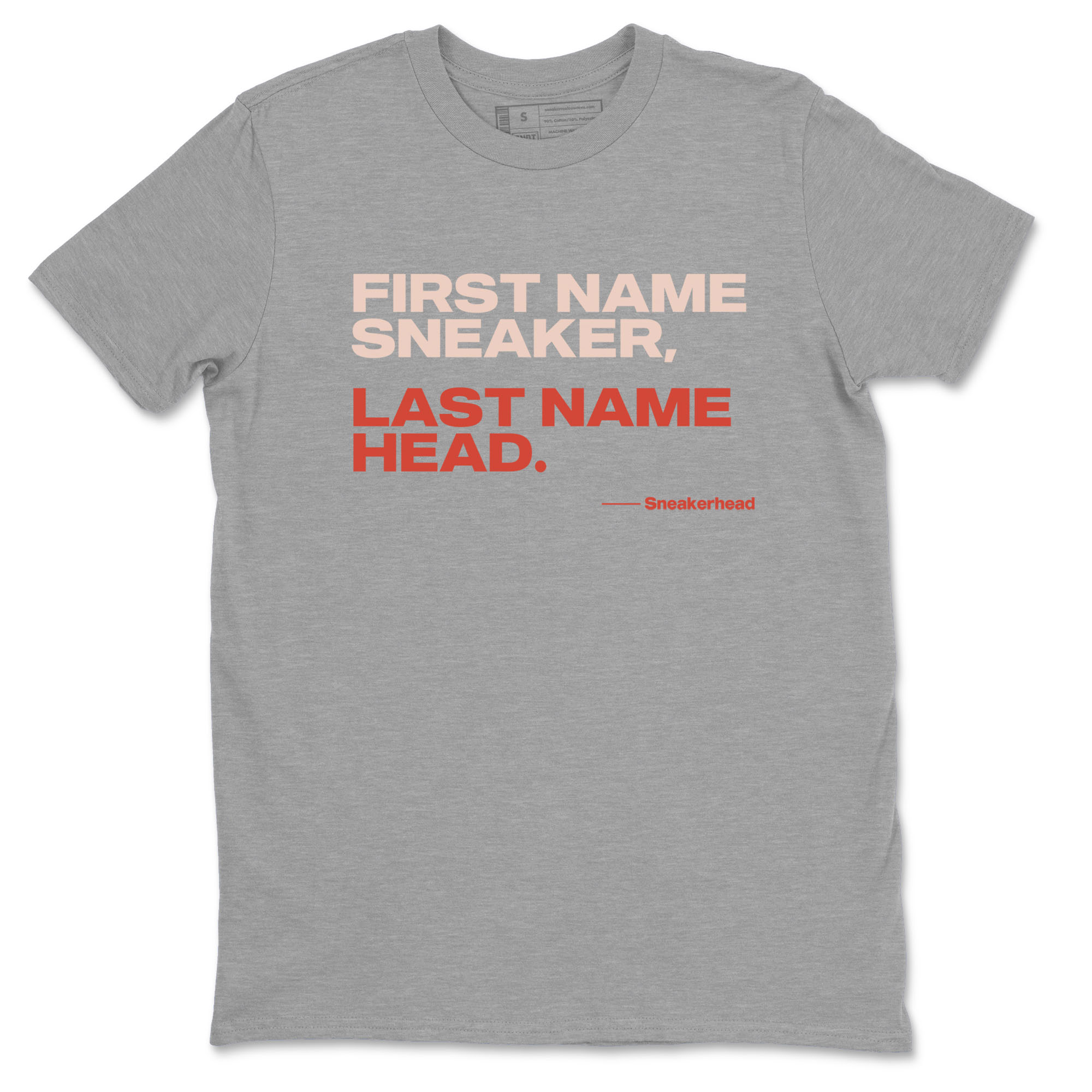 AJ13 Dune Red shirts to match jordans My Name Is sneaker match tees Air Jordan 13 Dune Red Drip Gear Zone streetwear brand Heather Grey 2 unisex cotton tee