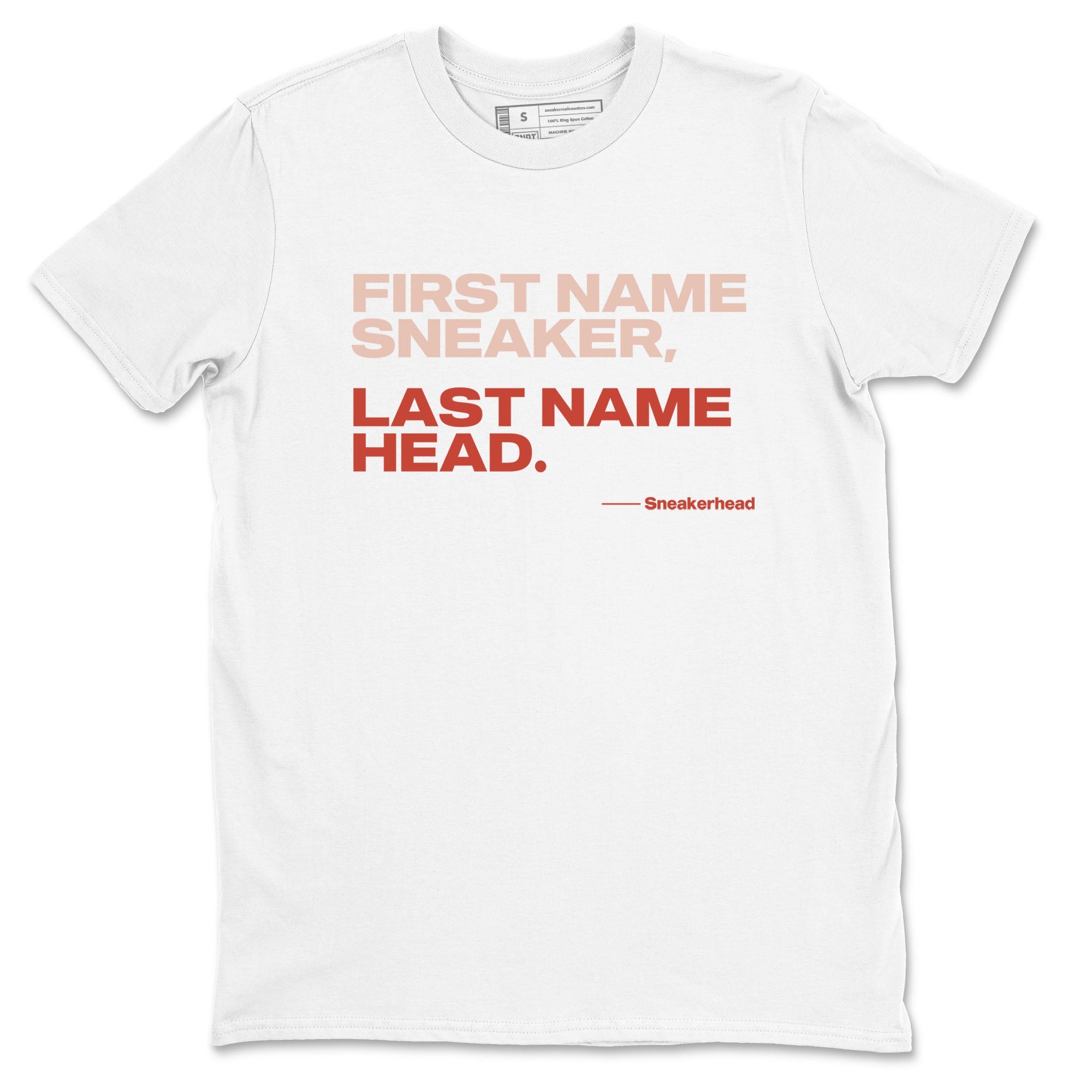 AJ13 Dune Red shirts to match jordans My Name Is sneaker match tees Air Jordan 13 Dune Red Drip Gear Zone streetwear brand White 2 unisex cotton tee