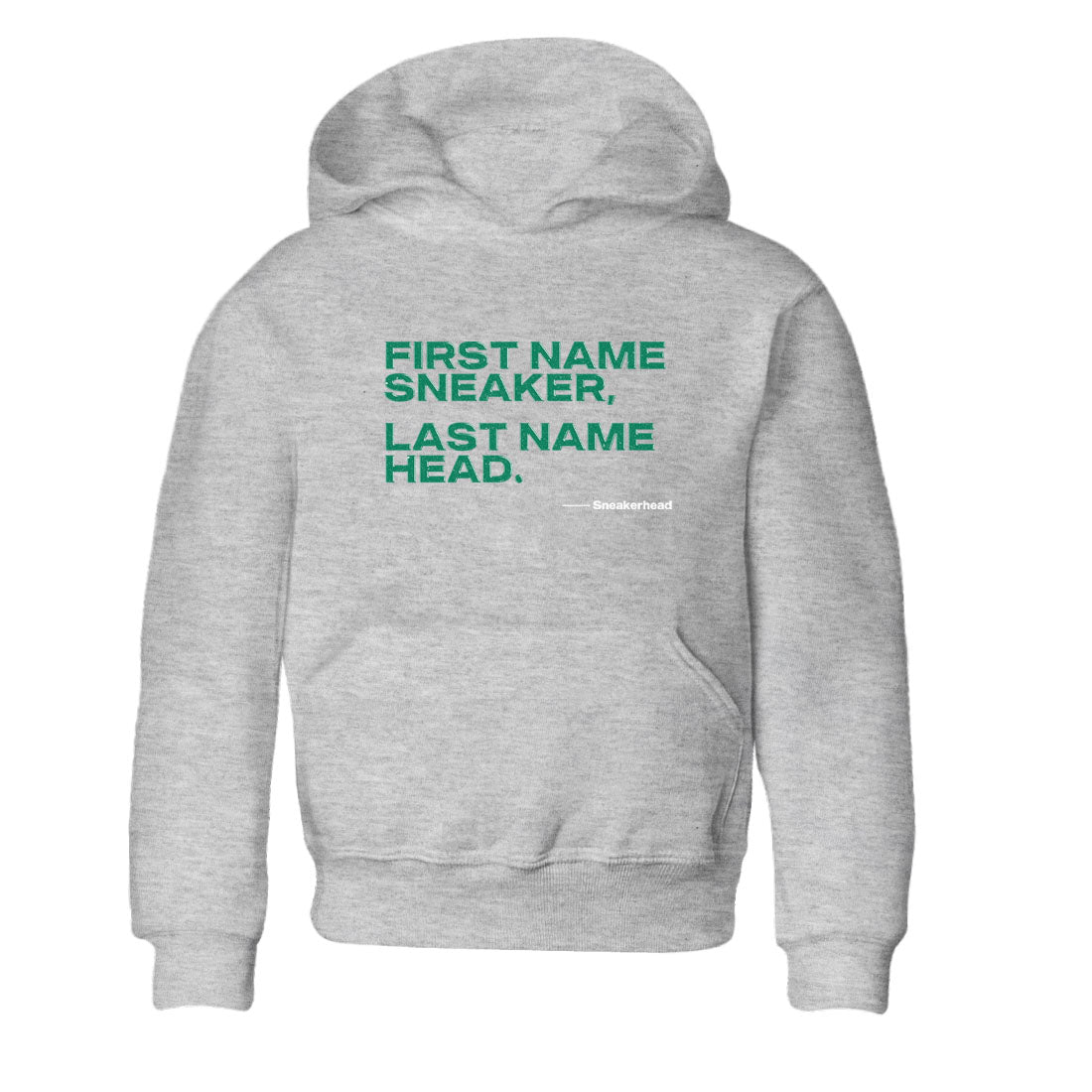 4s Oxidized Green shirts to match jordans My Name Is sneaker match tees Air Jordan 4 Oxidized Green Drip Gear Zone streetwear brand Baby and Youth Heather Grey 2 cotton tee
